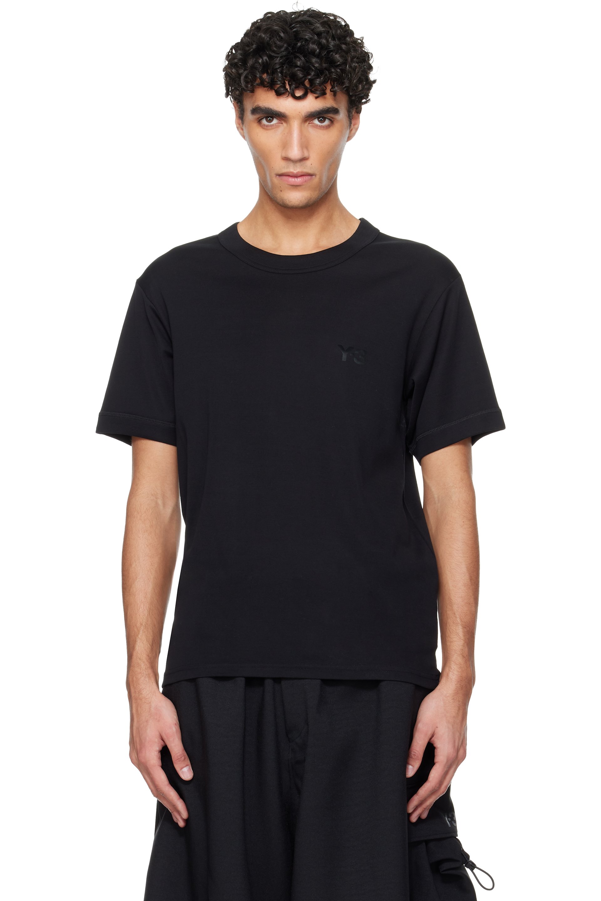 Y-3 - Black Slim Short Sleeve T-shirt