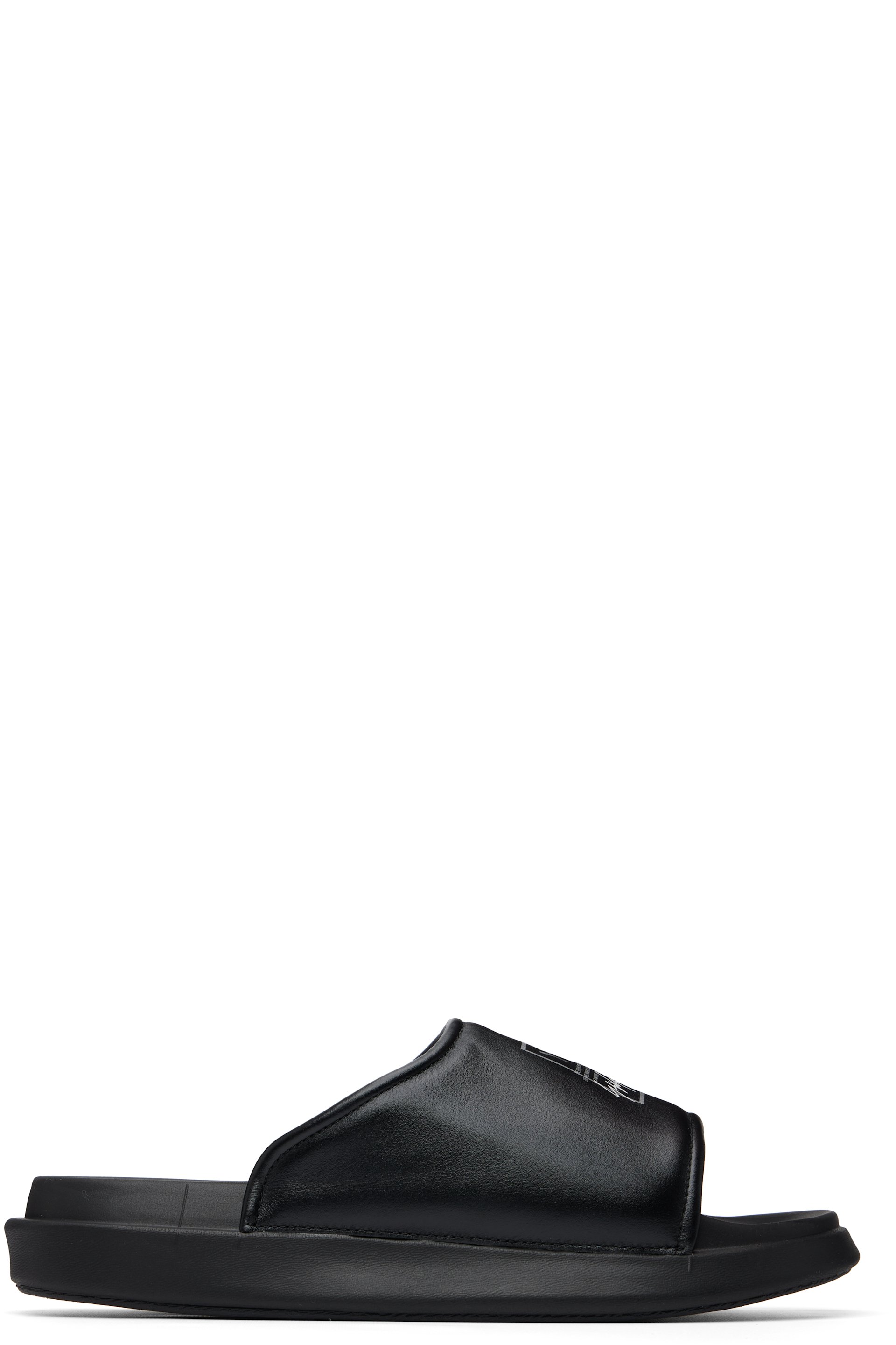 Y-3 - Sandales à enfiler Y-3 noires