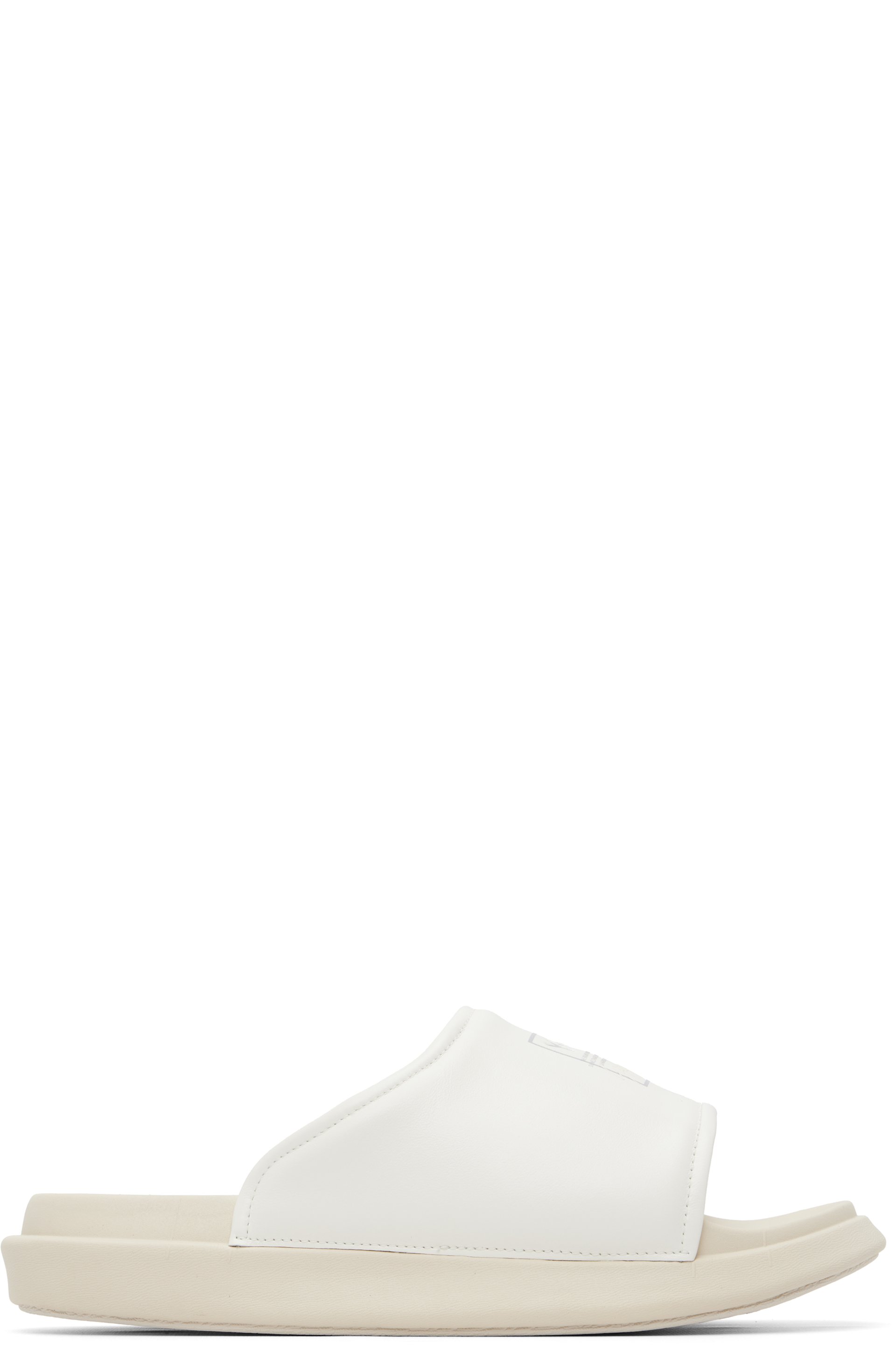 Y-3 - Sandales à enfiler Y-3 blanc cassé
