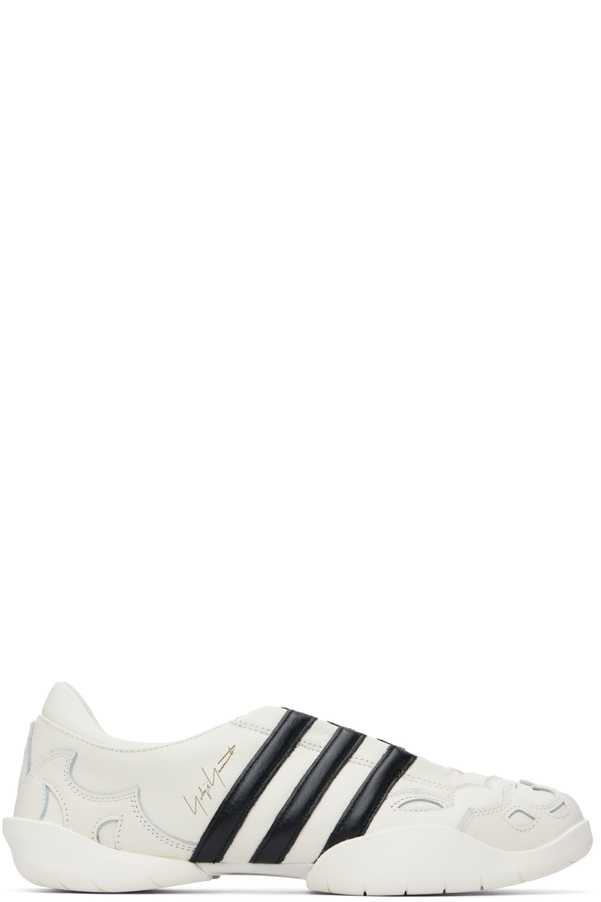 Y-3 - Off-White Regu Mary Jane Sneakers