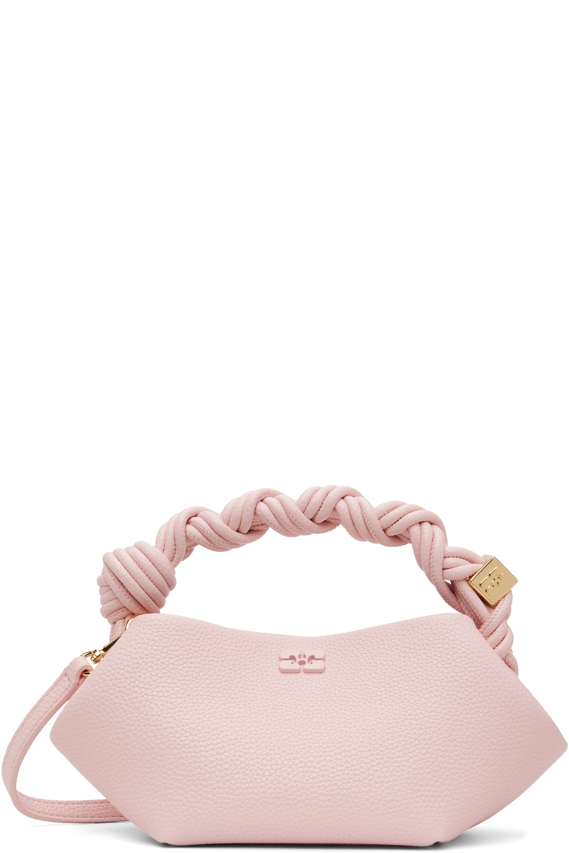 GANNI - Mini sac rose en cuir synthétique grainé - Bou