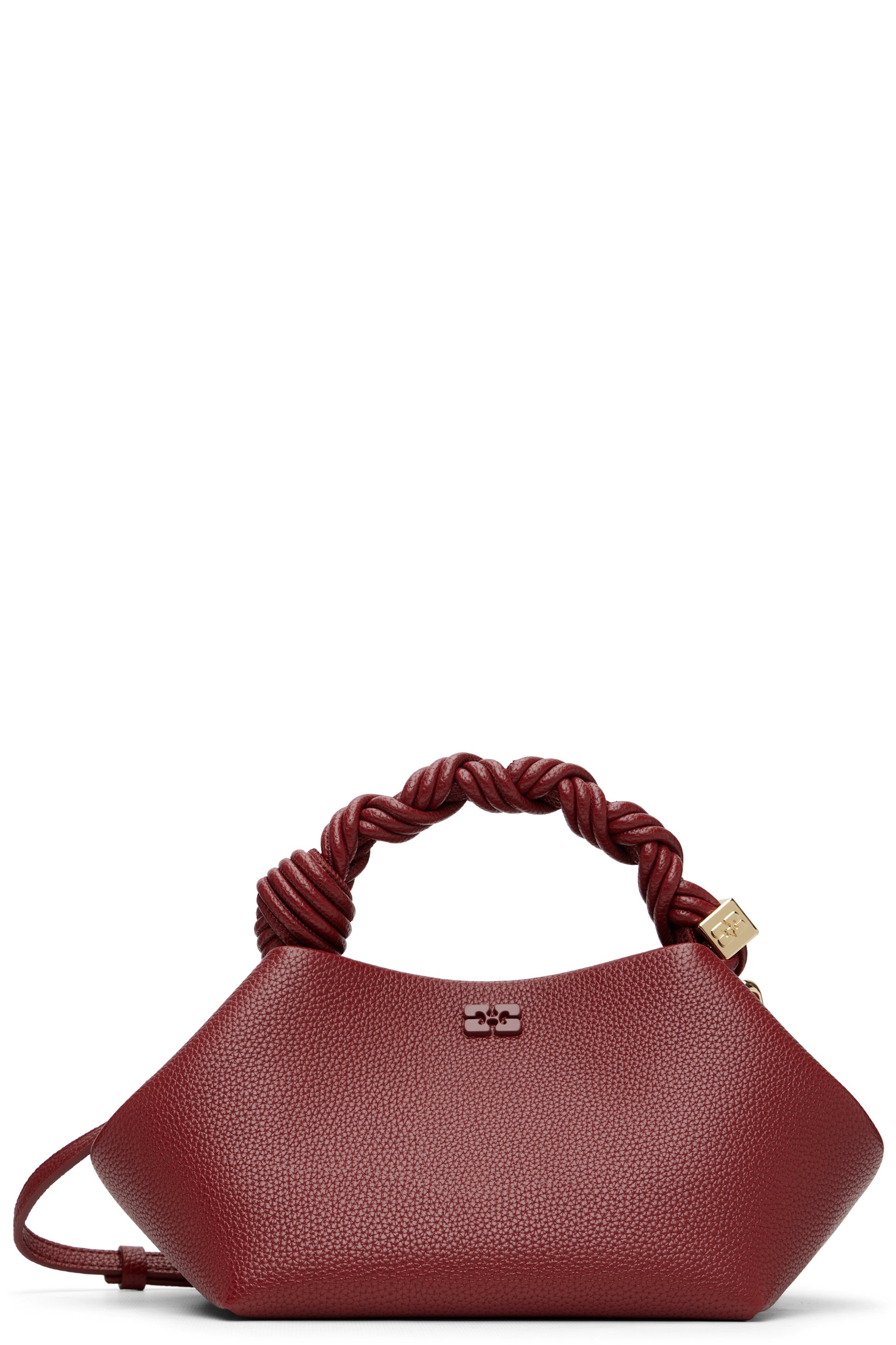 GANNI - Petit sac rouge en cuir grainé - Bou