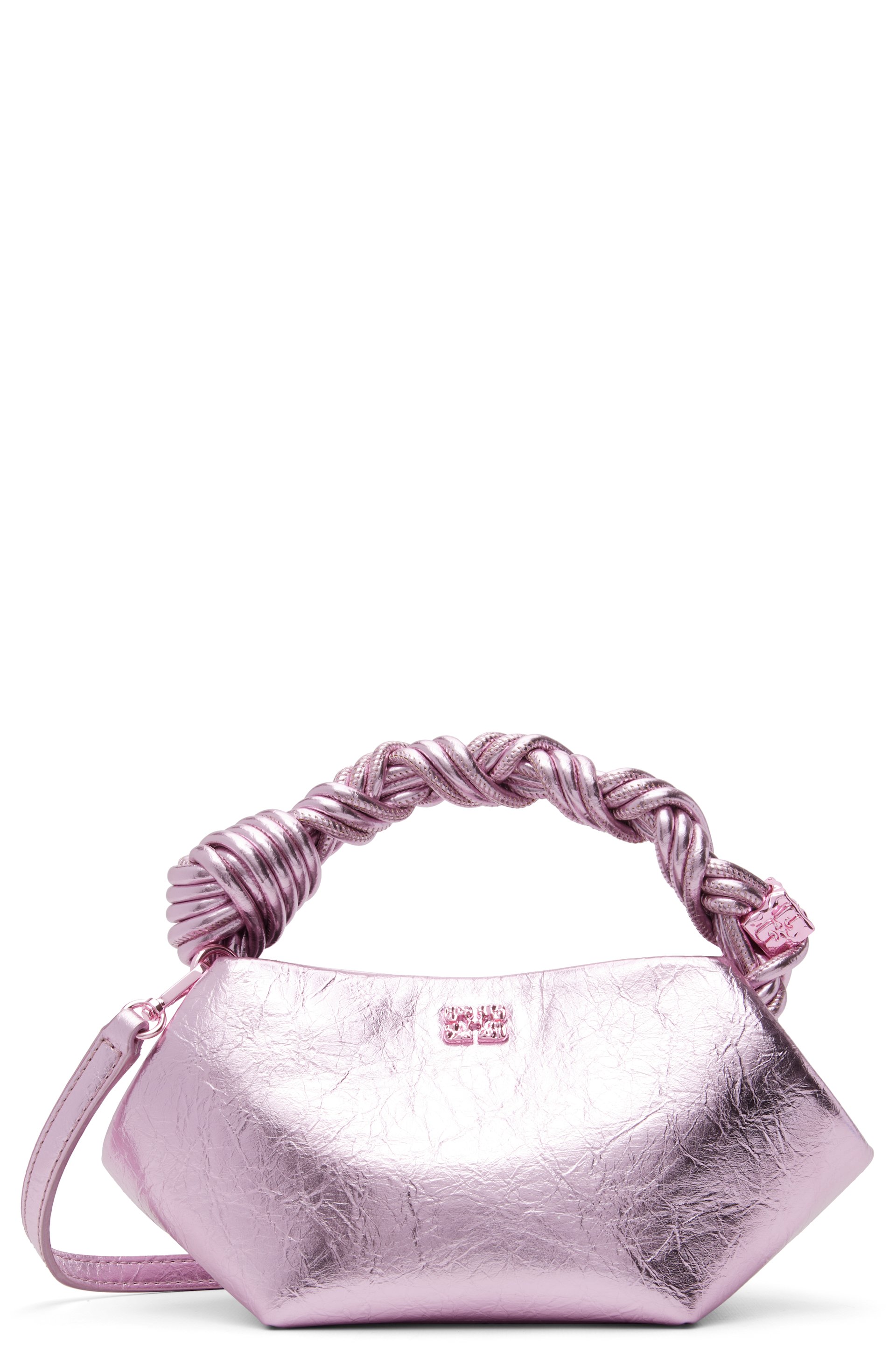 GANNI - Mini sac rose métallique - Bou