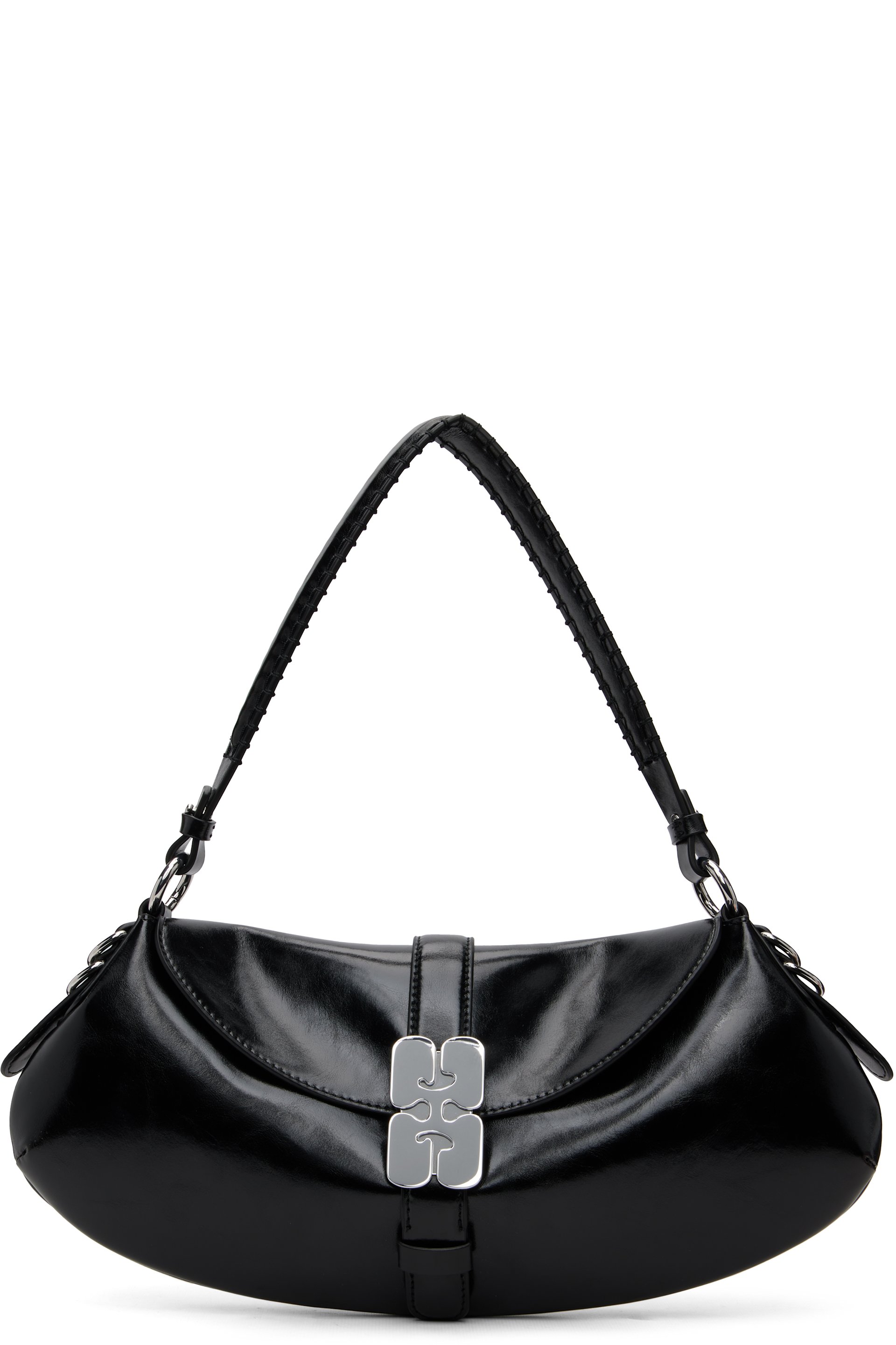 GANNI - Sac baguette Kat noir