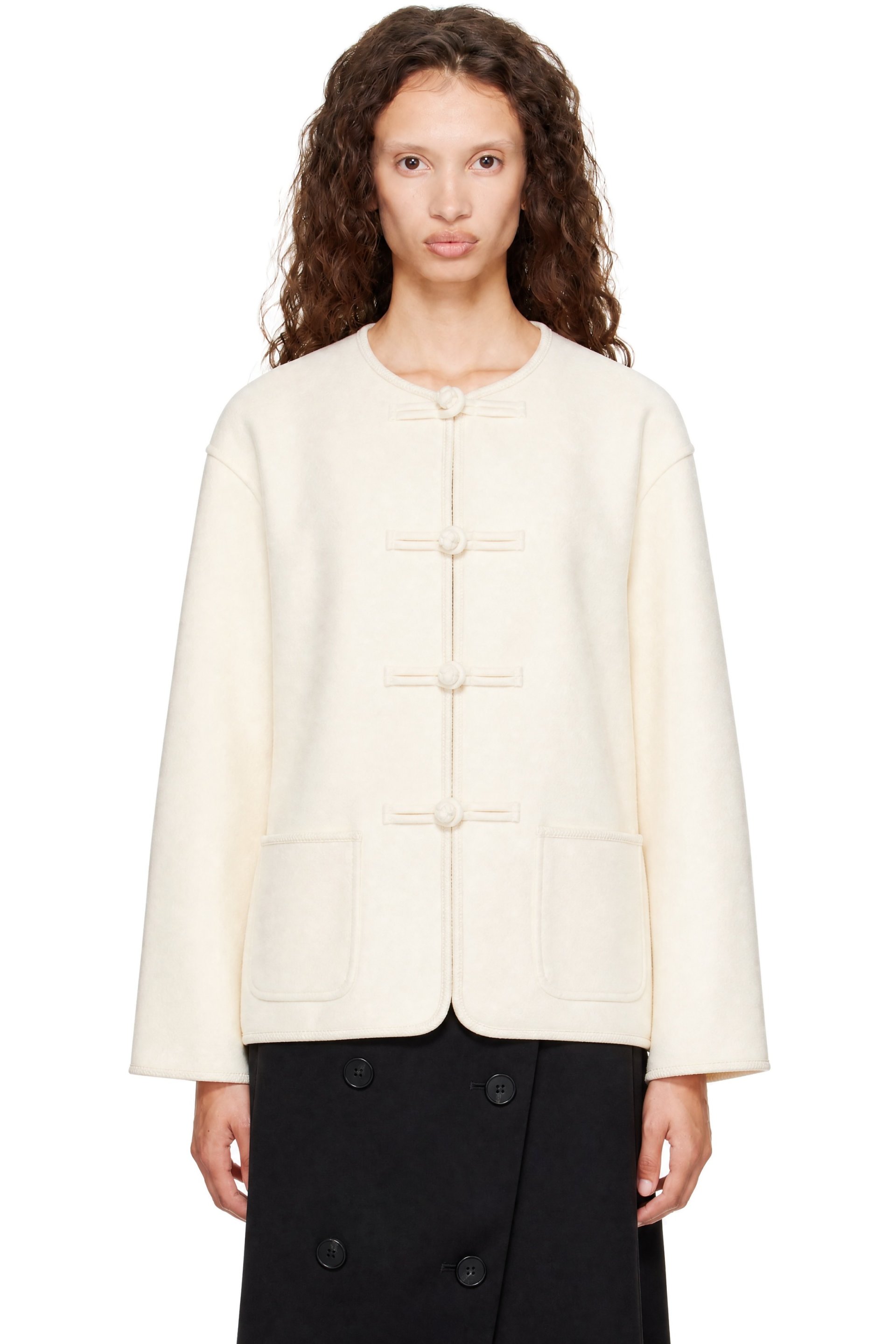 Róhe - Off-White Double-Faced Wool Pankou Jacket