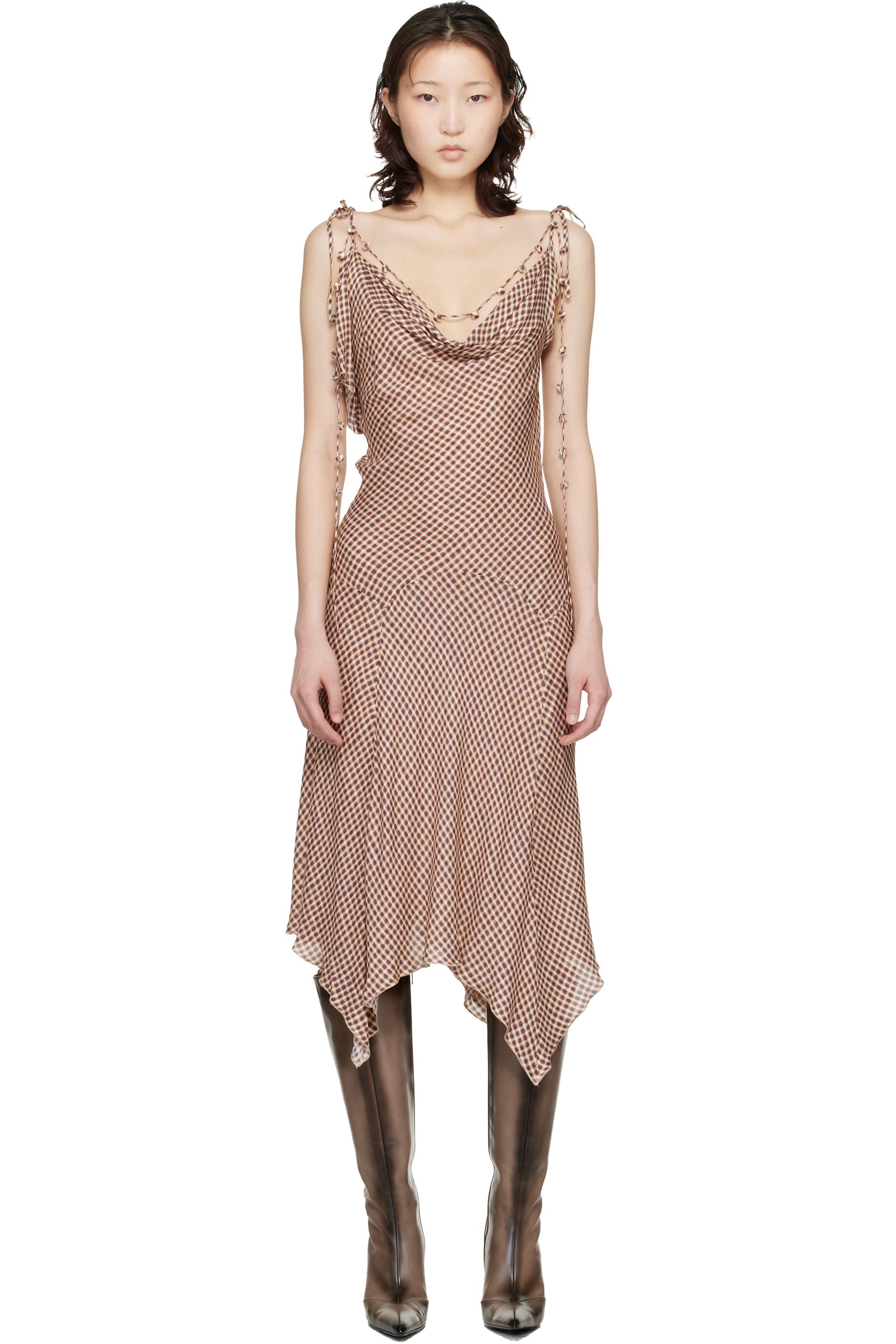 KNWLS - Beige Tess Midi Dress