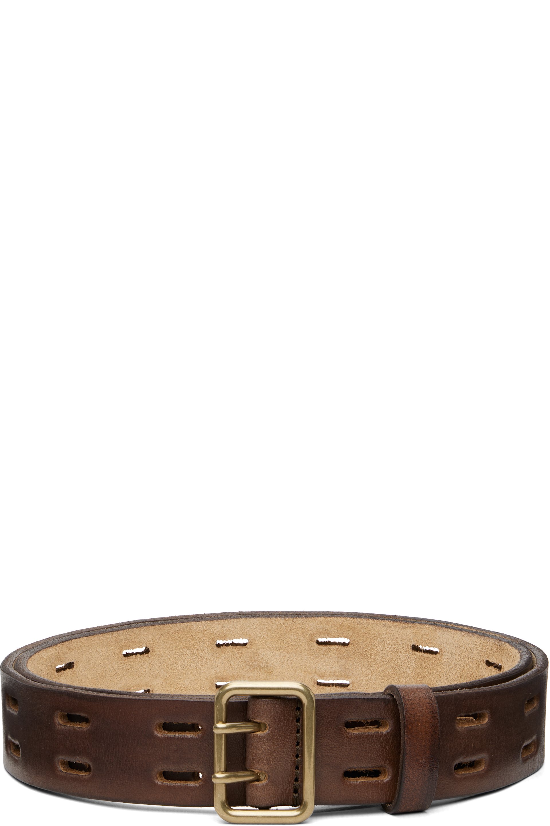 Dsquared2 - Brown Perforated Leather Belt