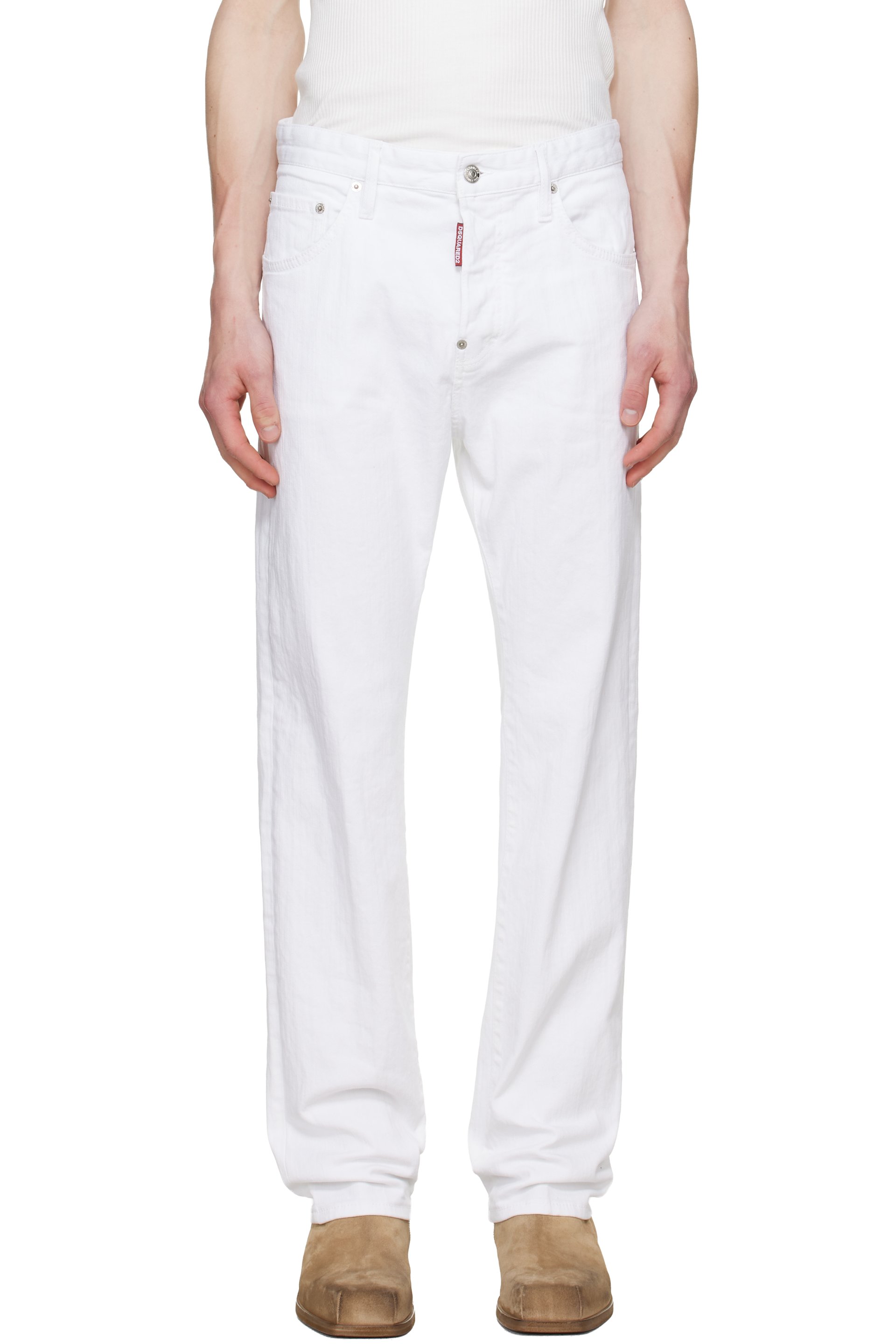 DSQUARED2 642JEAN 着用回数少なめ Dsquared2: White 642 Jeans | SSENSE