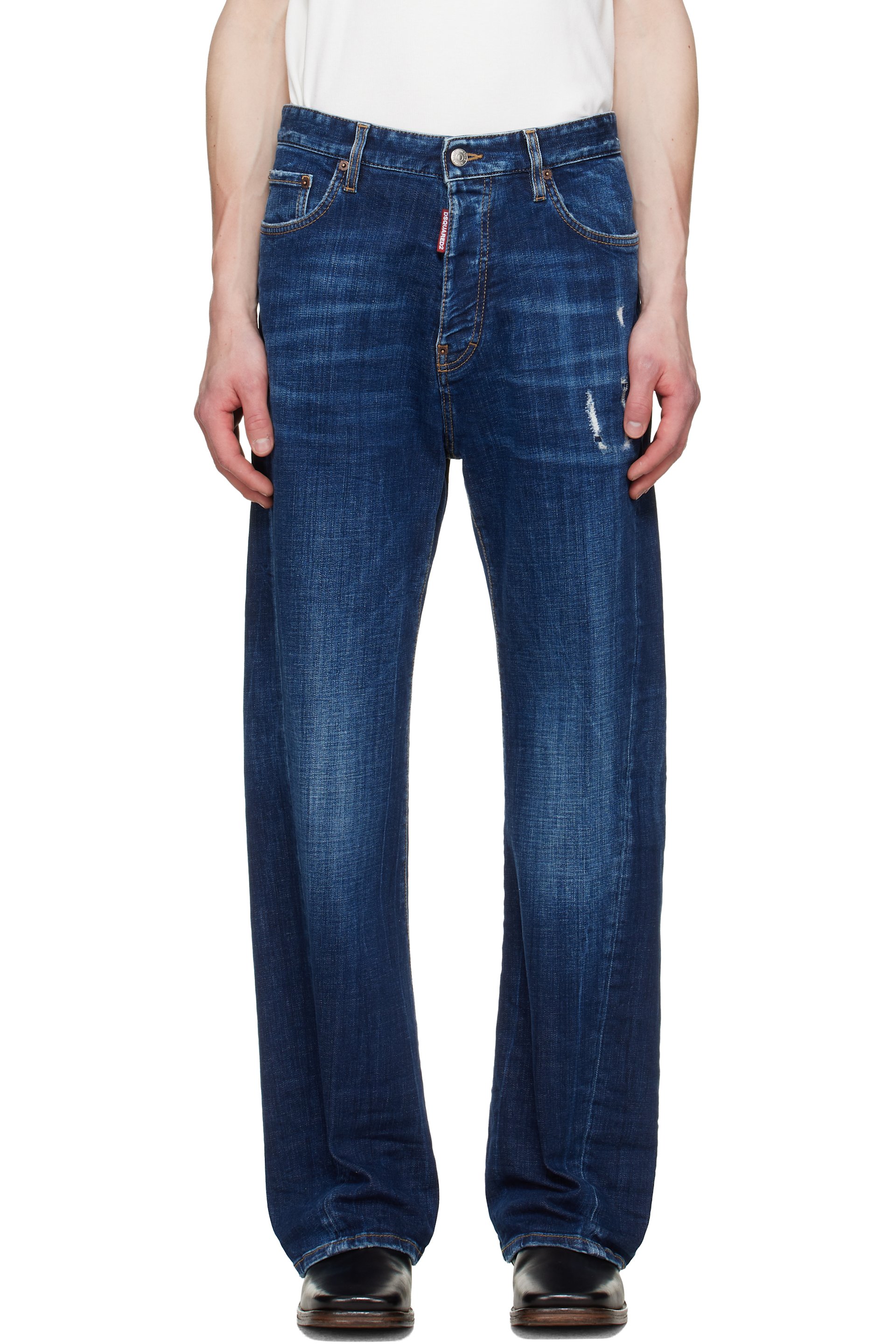 Dsquared2 - Blue Loose Twisted Jeans