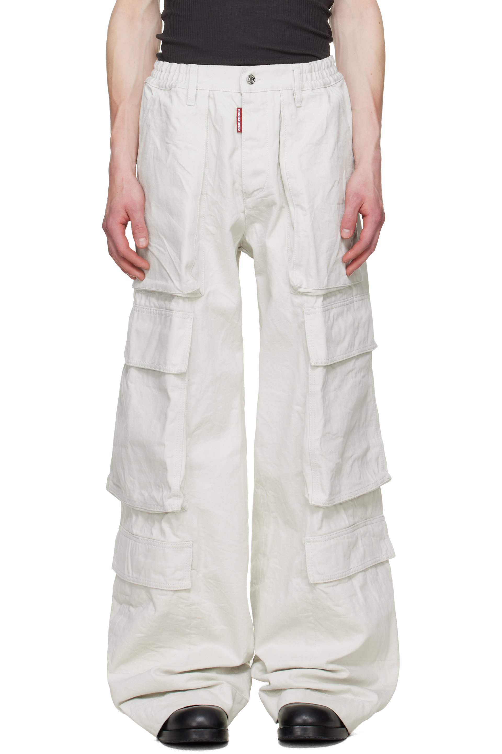 Dsquared2 - Off-White Utility Big Cargo Pants