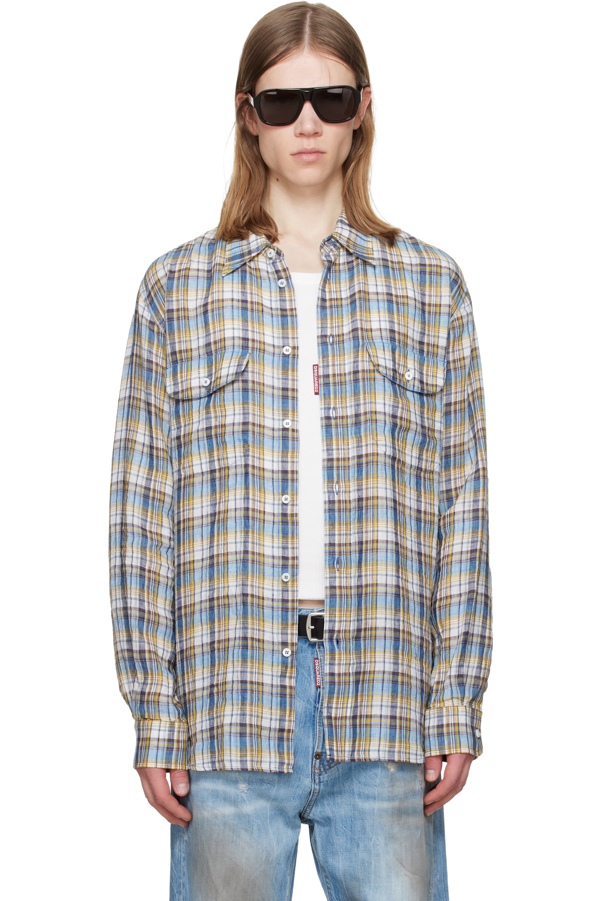 Dsquared2 - Multicolor Canadian Vintage Linen Shirt