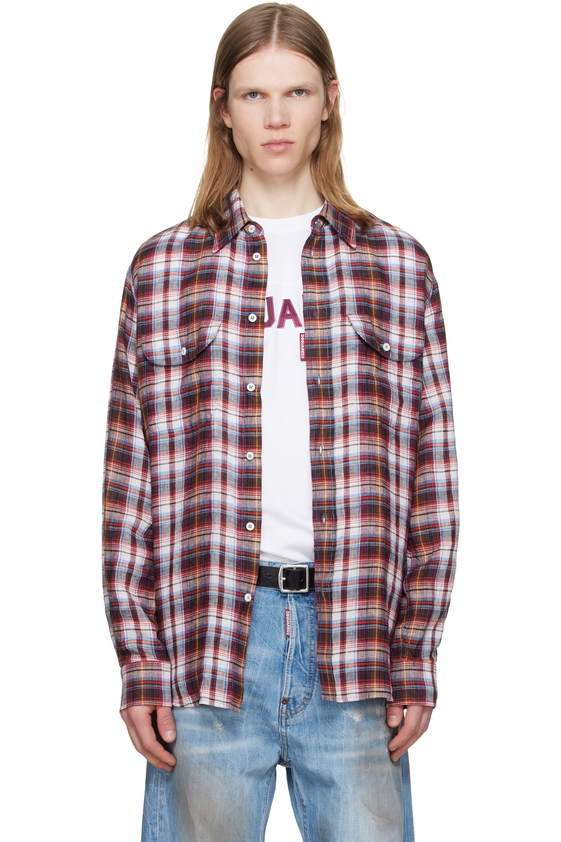 Dsquared2 - Multicolor Canadian Vintage Linen Shirt