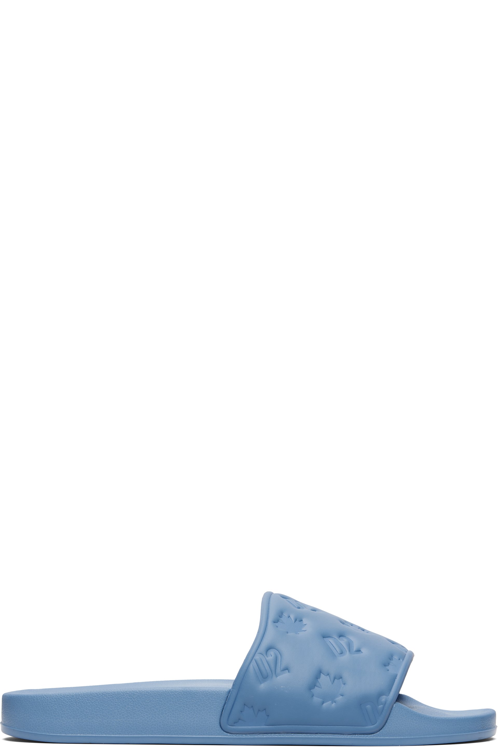 Dsquared2 - Blue Embossed-Logo Slides