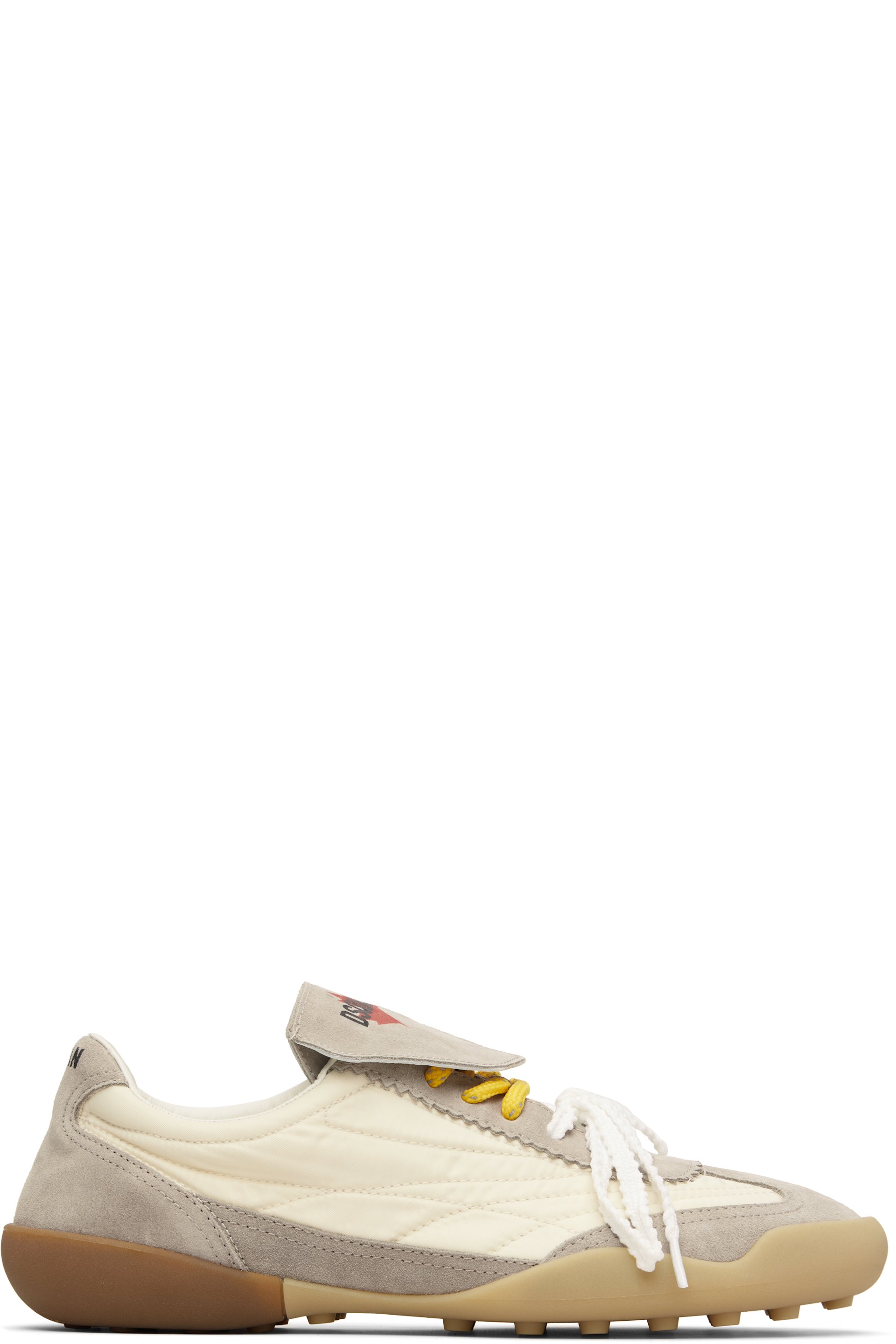 Dsquared2 - Gray & Off-White Soccer Sneakers
