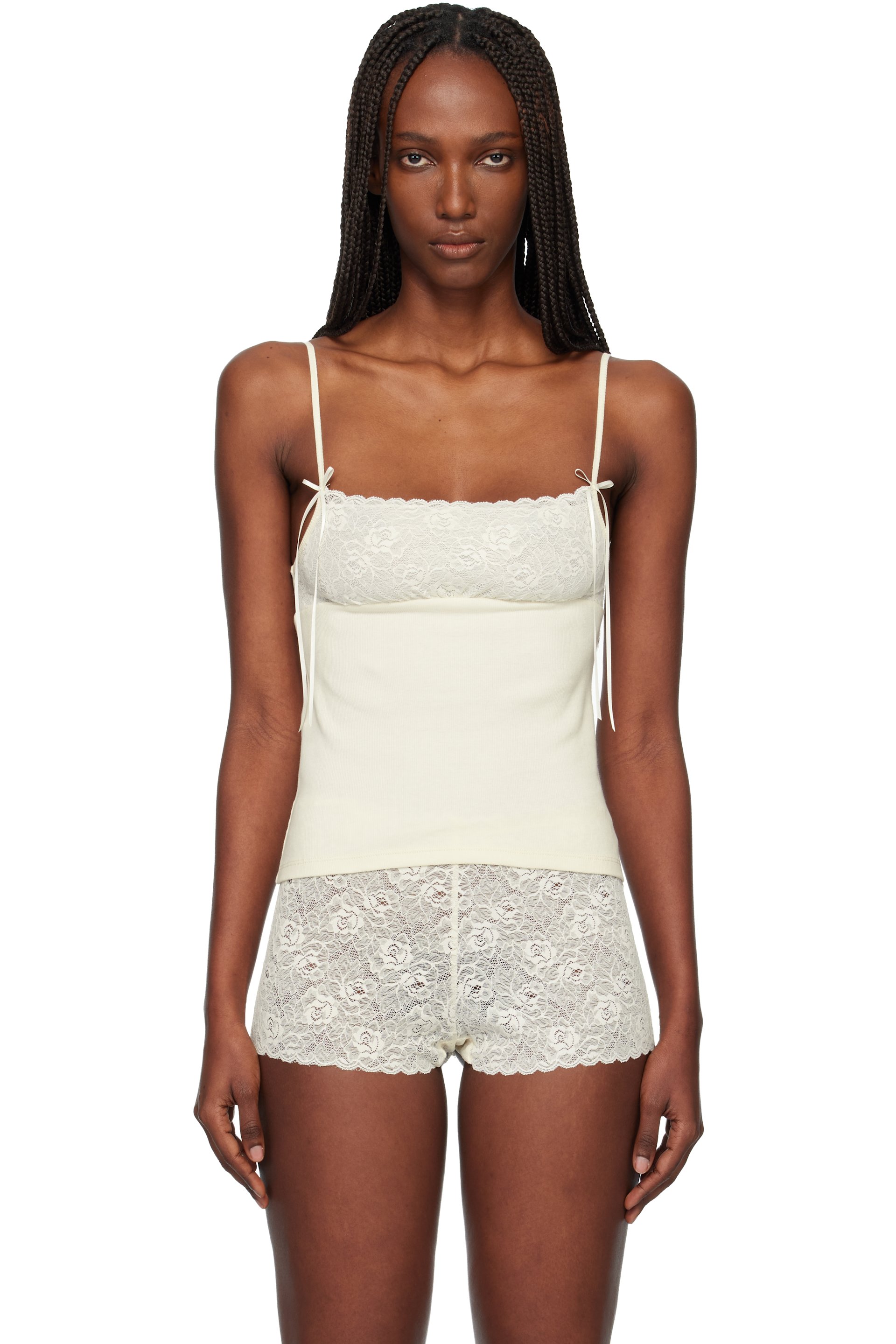 Fruity Booty - Off-White Meringue Tank Top