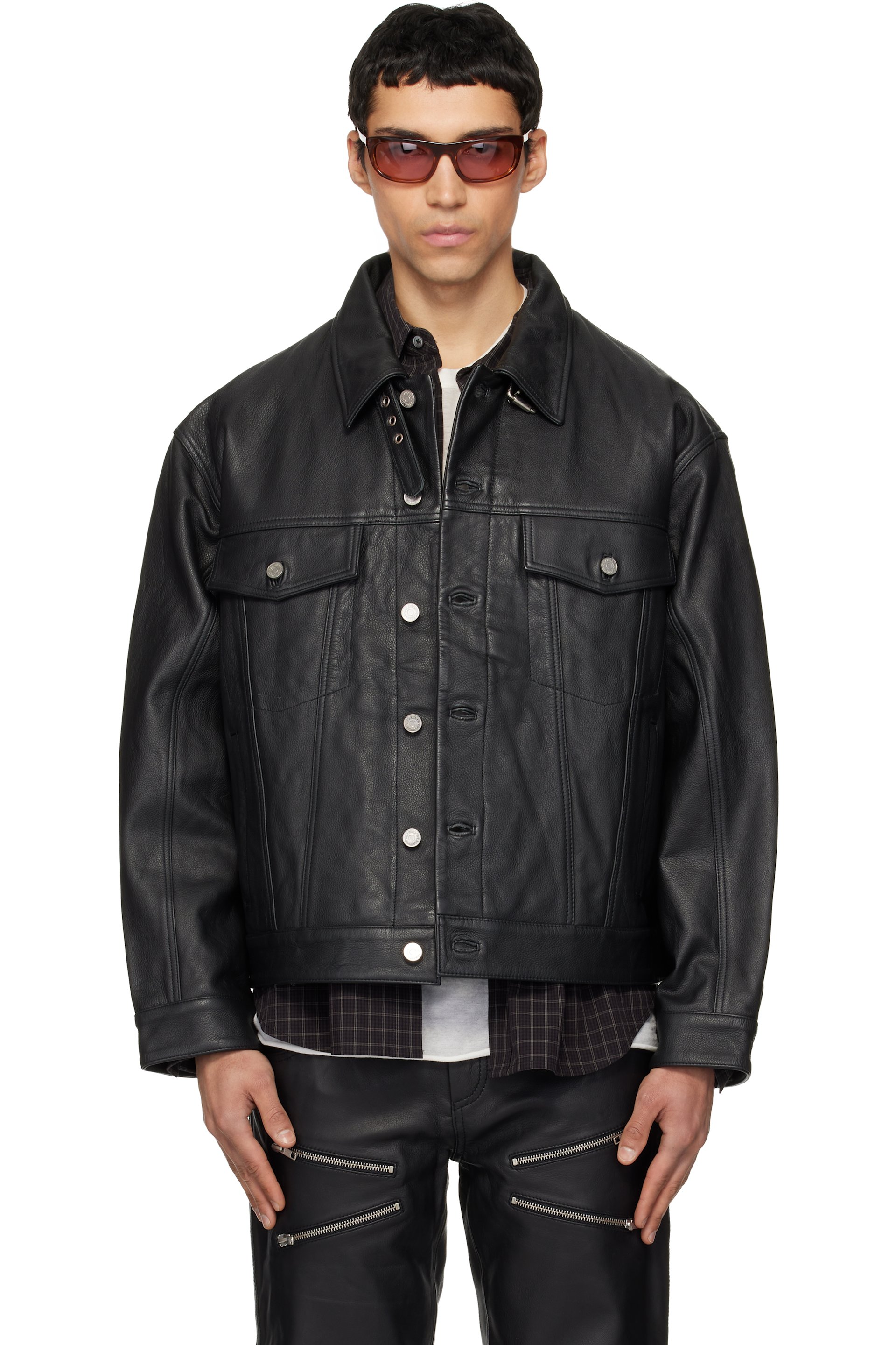 メンズ用 Deadwood レザー ジャケット | SSENSE 日本