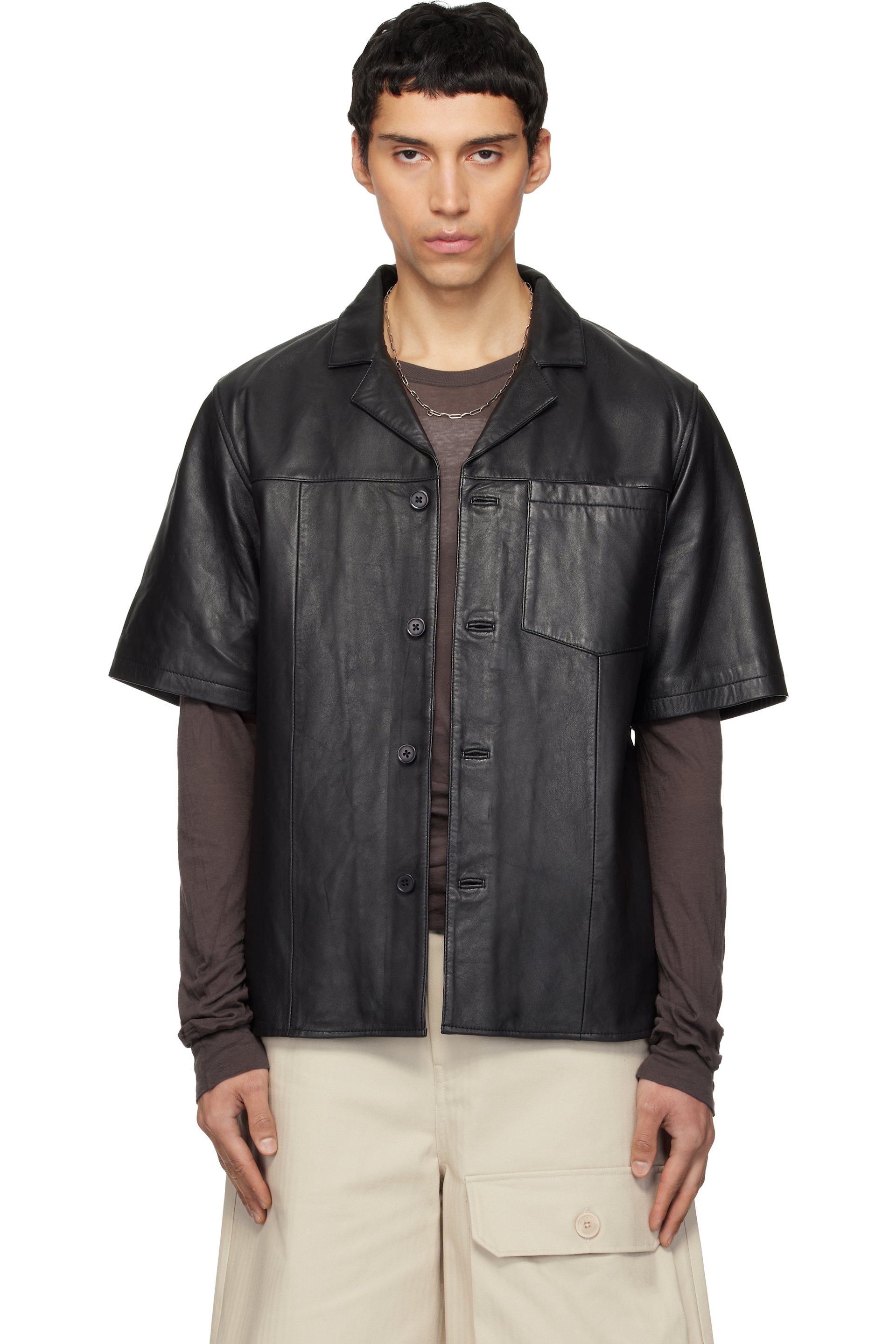 Deadwood - Black Bahama Leather Shirt