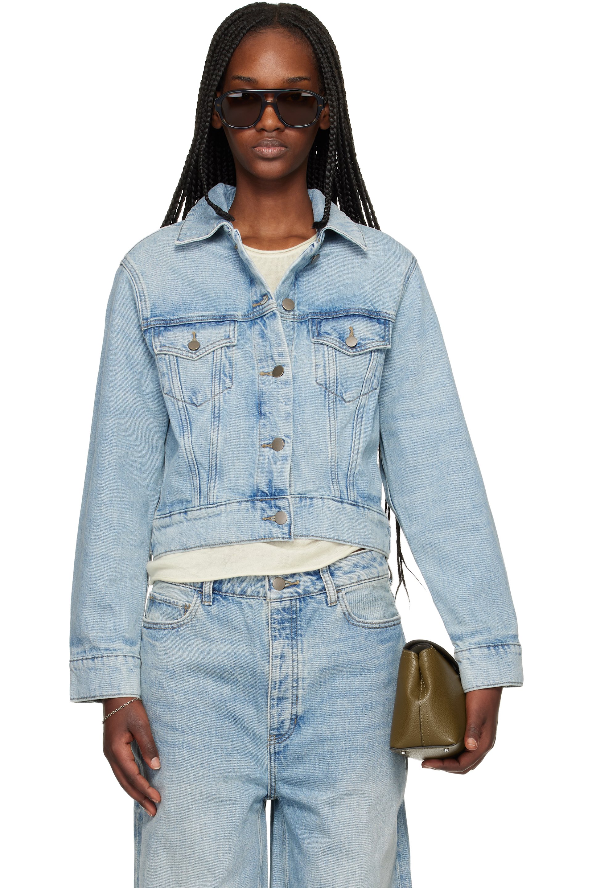 Fear of God ESSENTIALS - Blue Trucker Denim Jacket