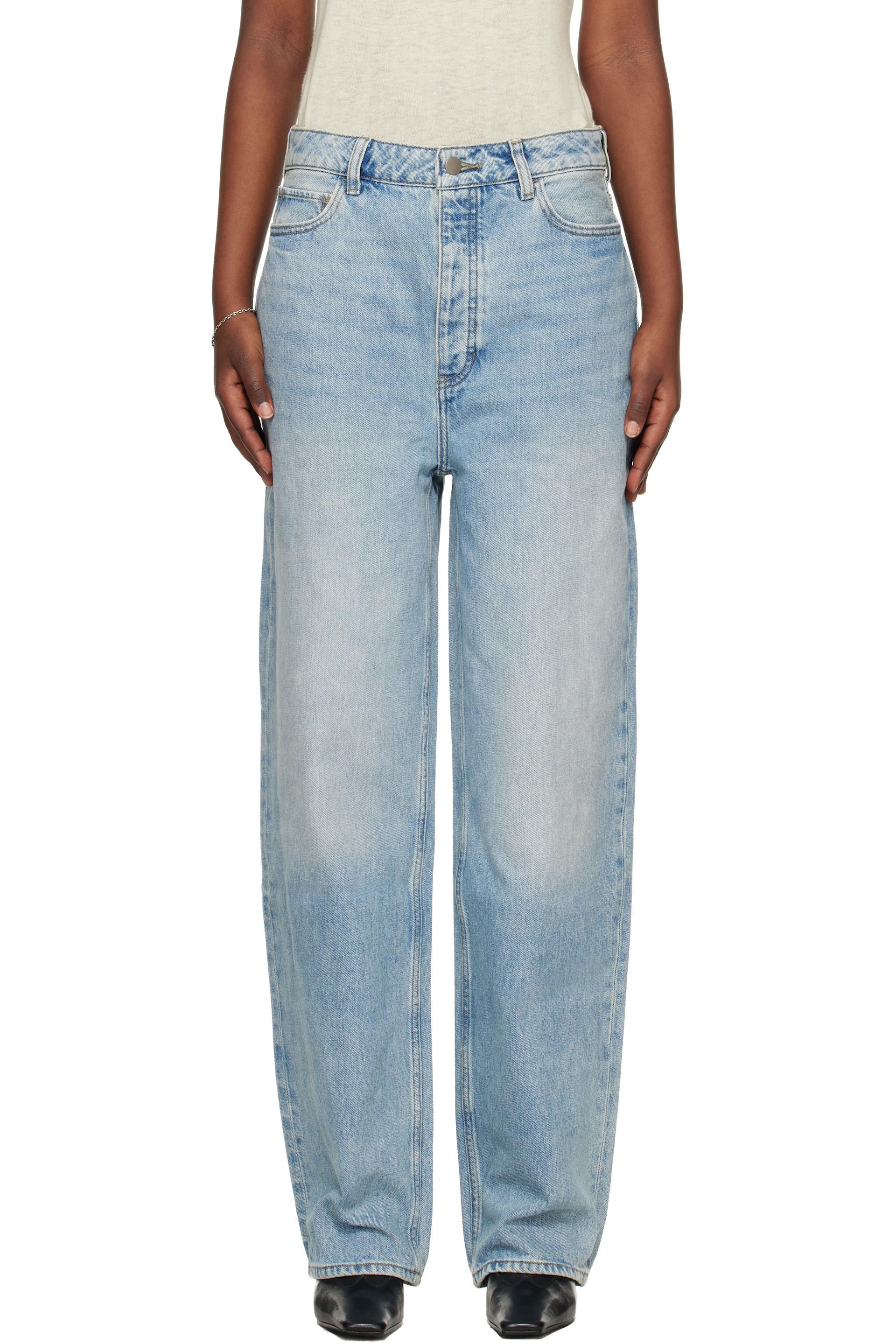 Fear of God ESSENTIALS - Blue Straight Leg Denim Jeans