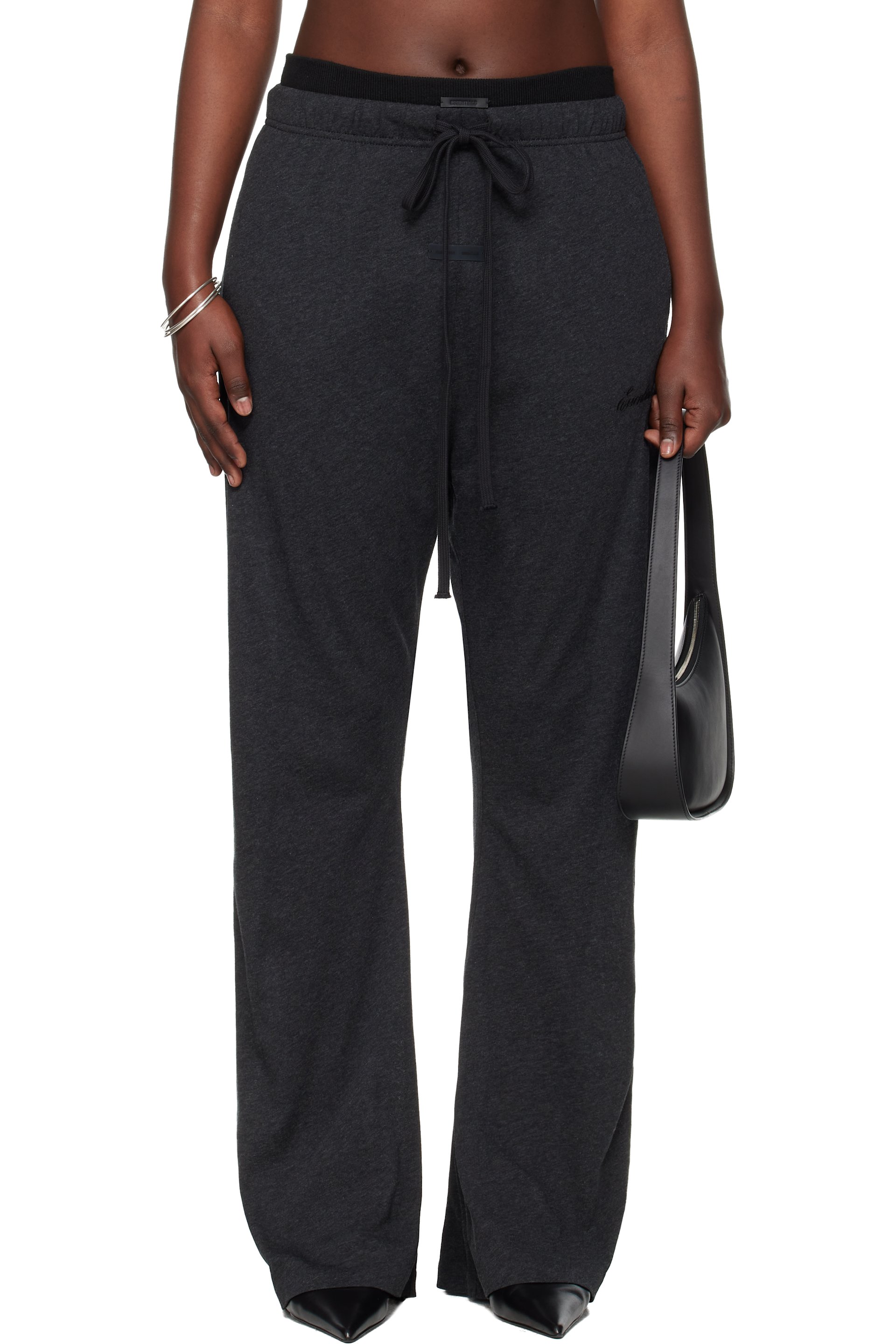 Fear of God ESSENTIALS - Gray Holiday Jersey Flare Lounge Pants