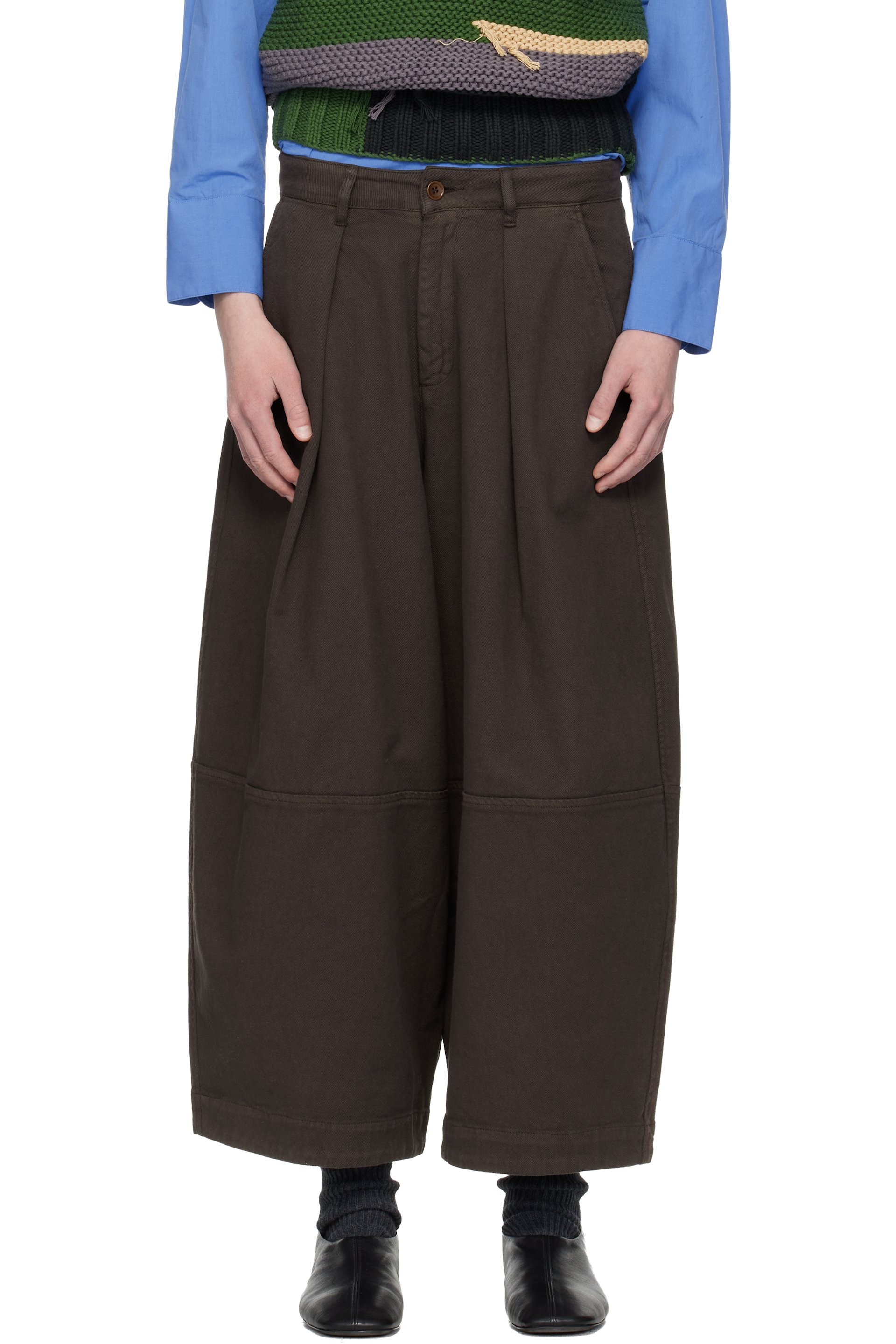 YMC - Pantalon Earth Deadbeat brun