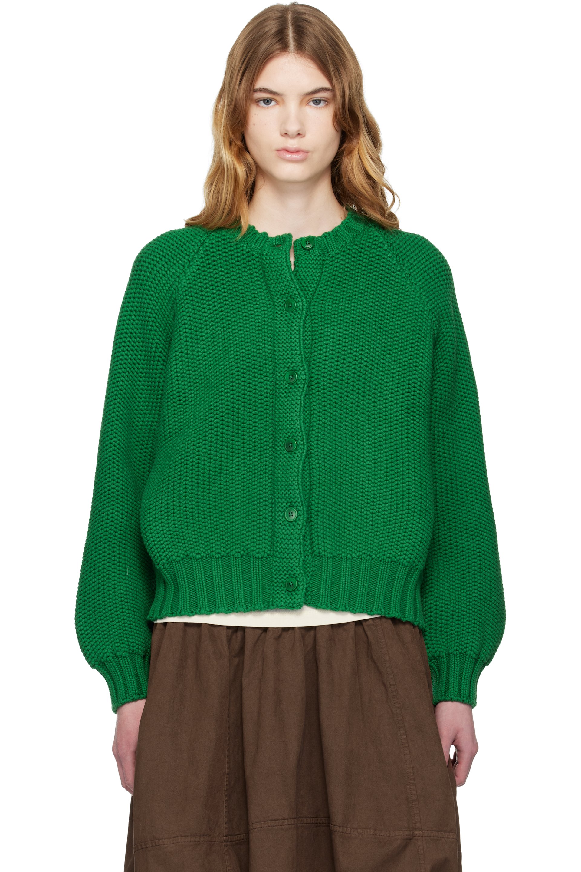 YMC - Cardigan Atomic vert
