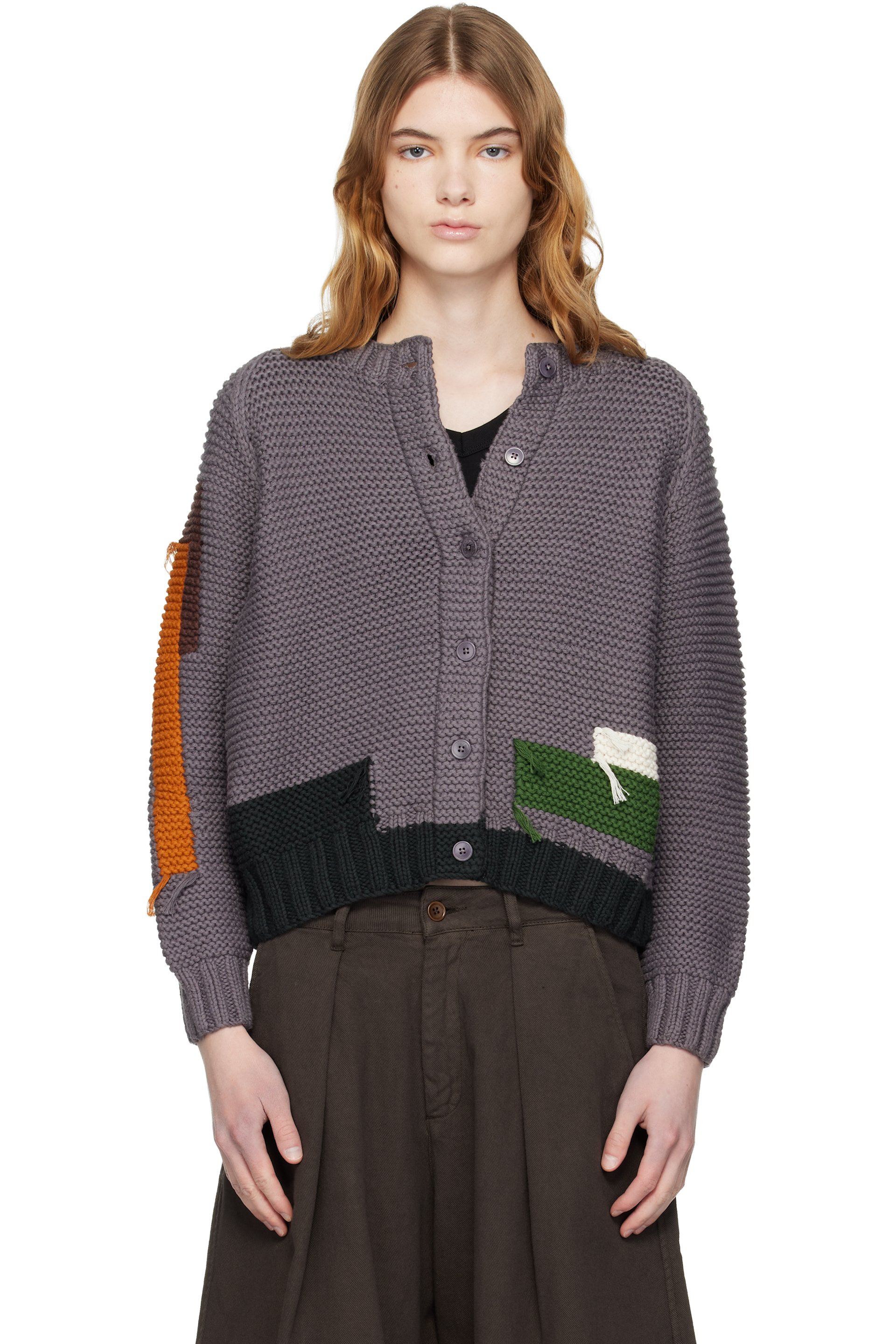 YMC - Cardigan Atomic gris