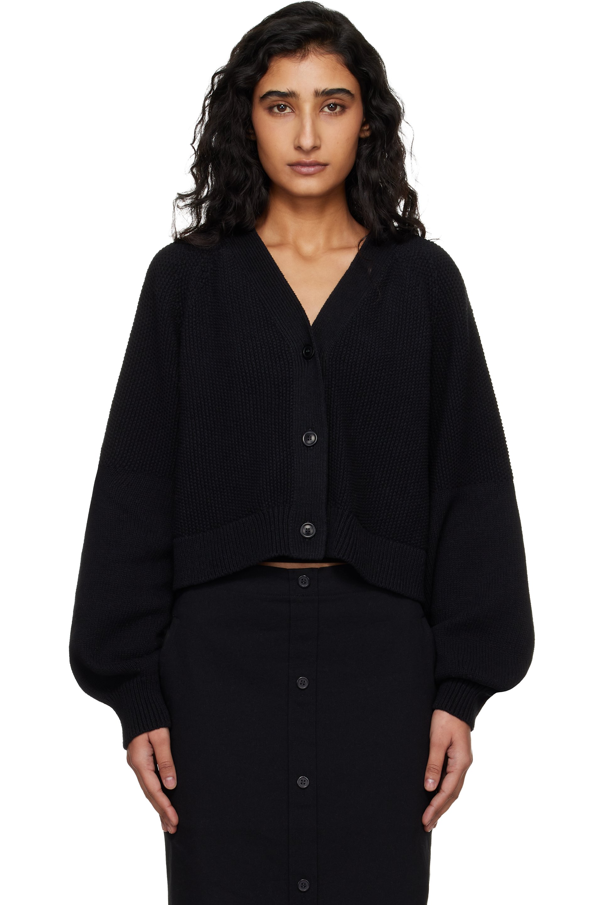 YMC - Cardigan Computer noir
