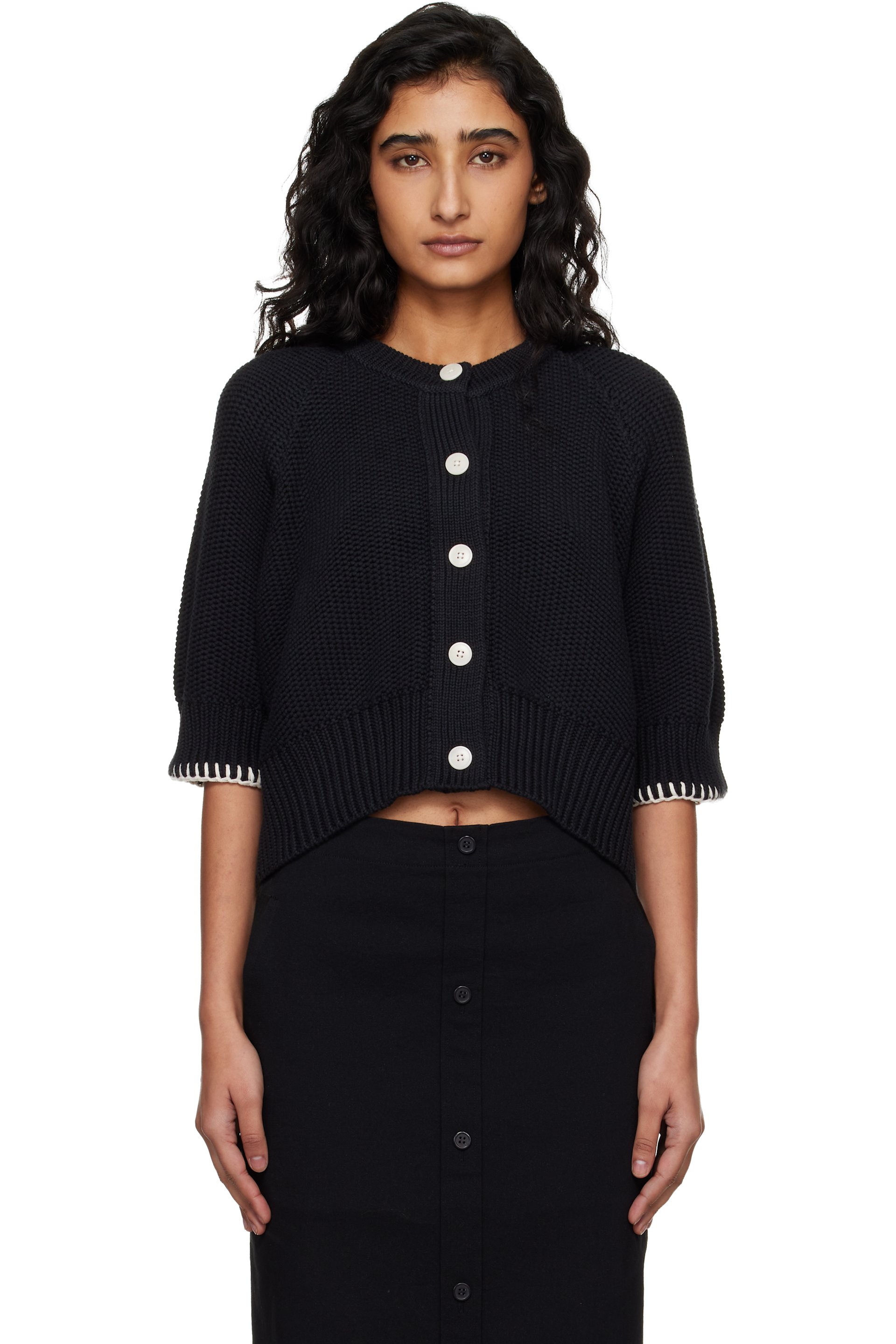 YMC - Cardigan Kwai noir