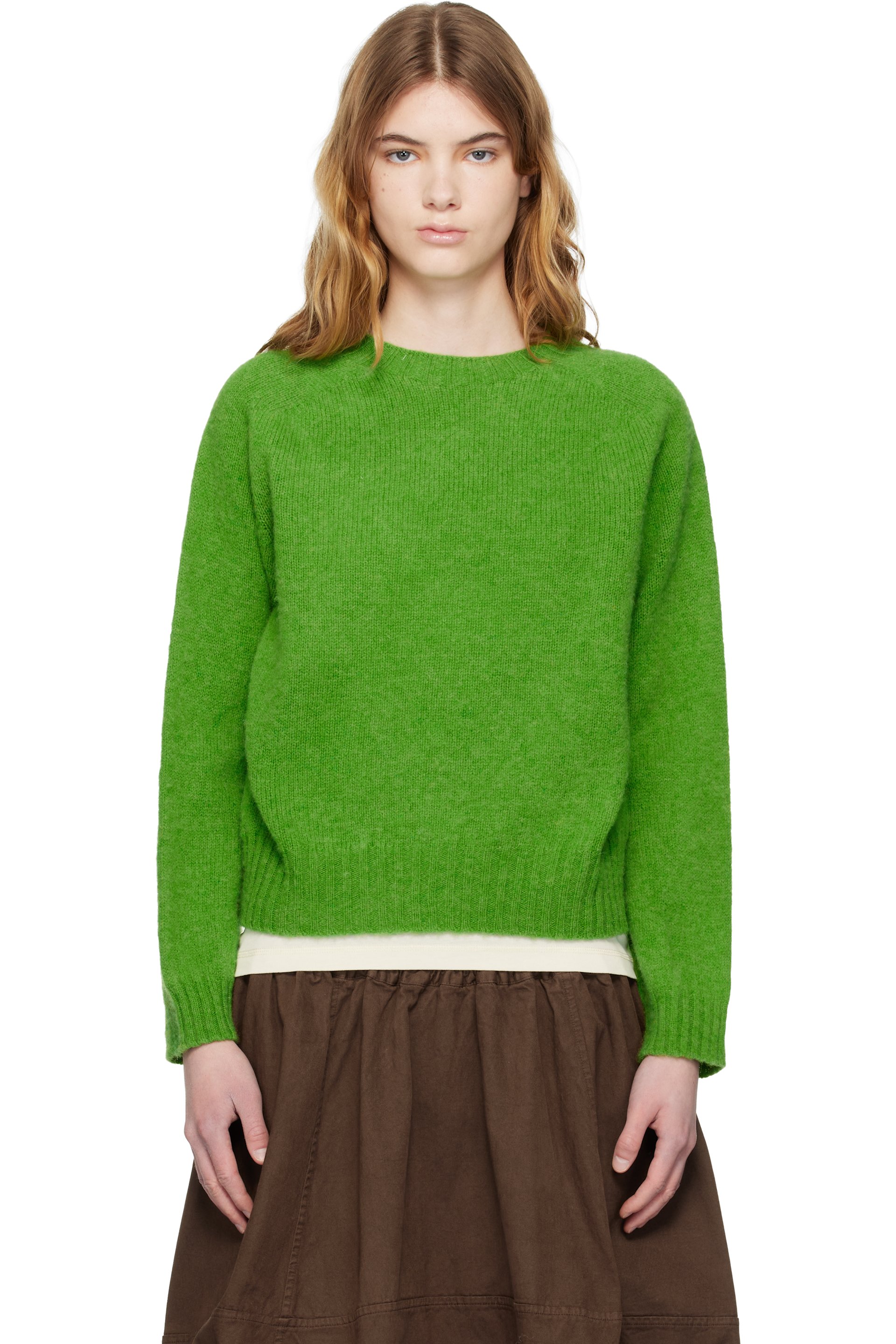 YMC - Pull Jets vert exclusif à SSENSE