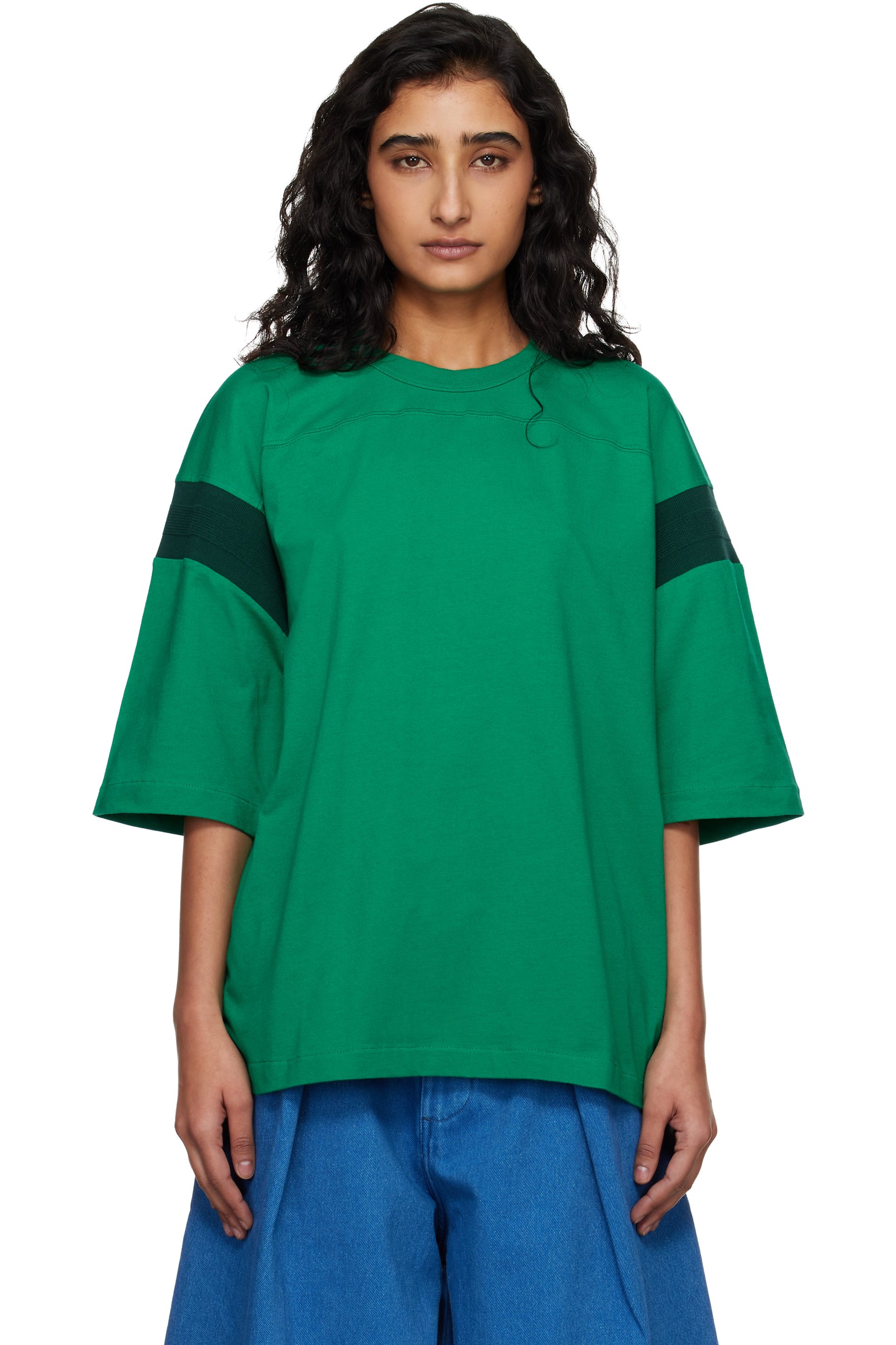 YMC - T-shirt de planchiste vert
