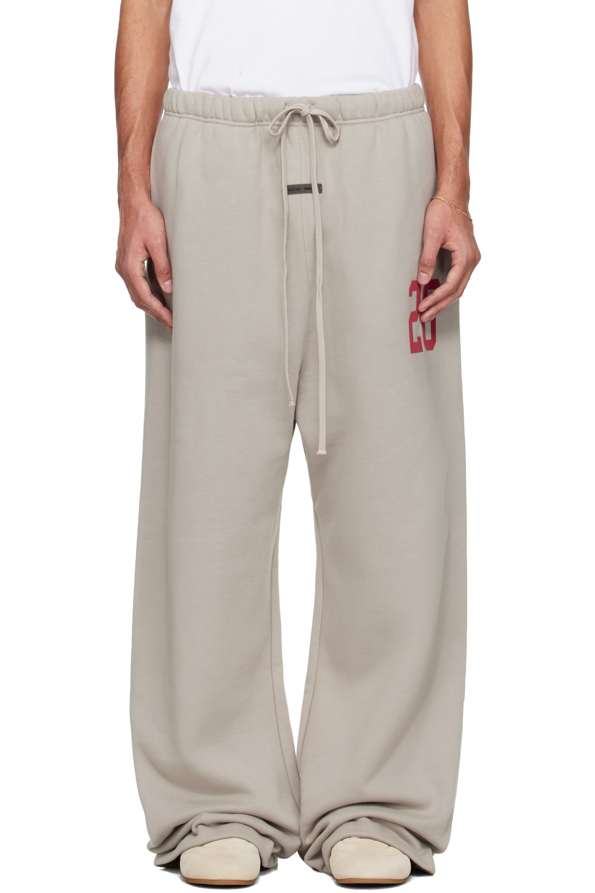 Fear of God ESSENTIALS: Gray Holiday Lounge Sweatpants | SSENSE