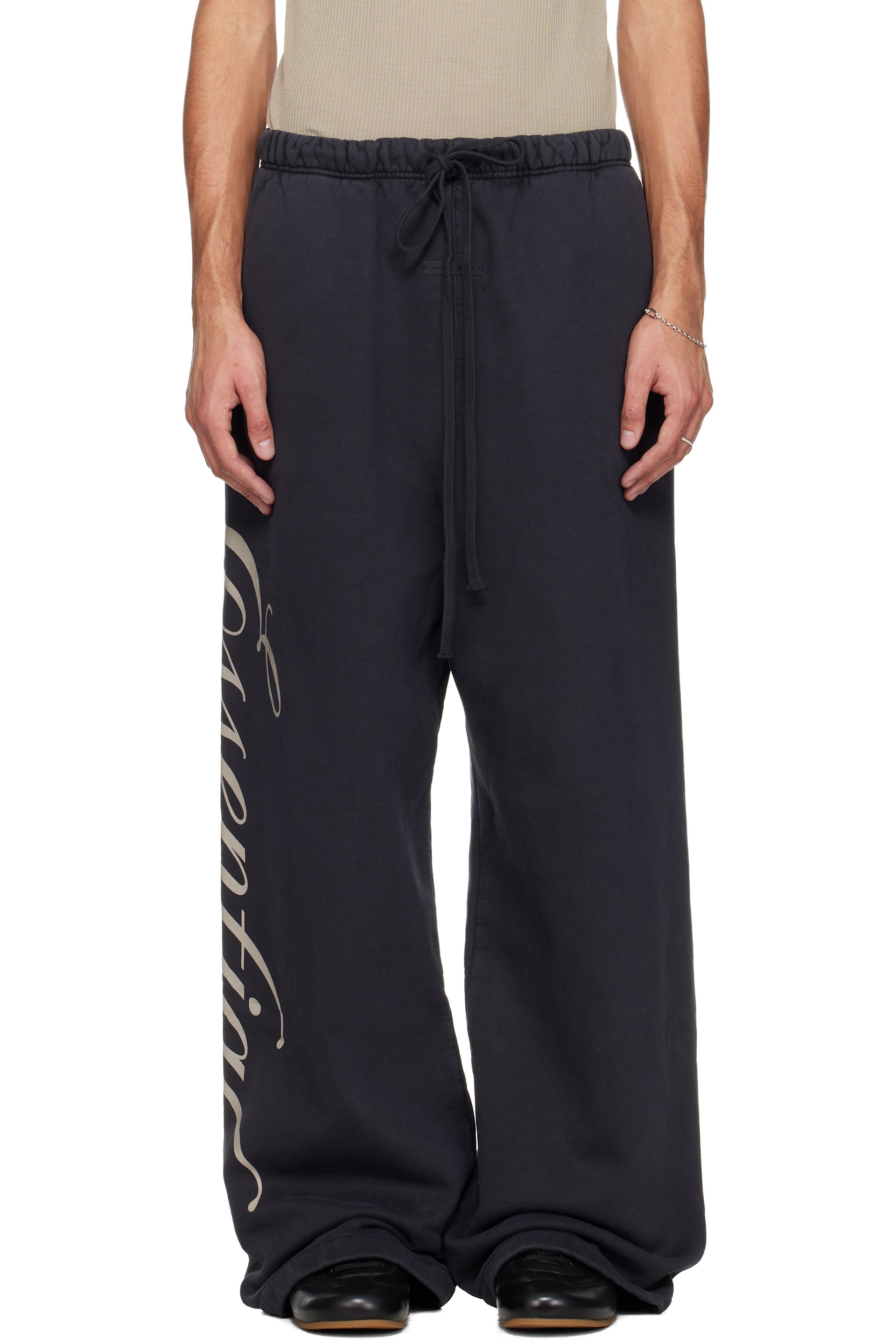 Fear of God ESSENTIALS - Black Holiday Heavy Fleece Lounge Sweatpants