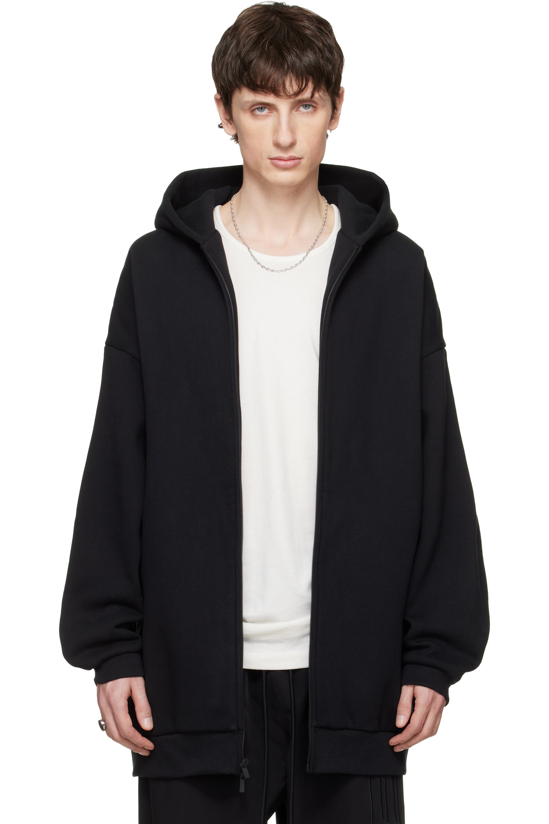 Fear of God ESSENTIALS - Pull à capuche décontracté 'Property' noir à glissière