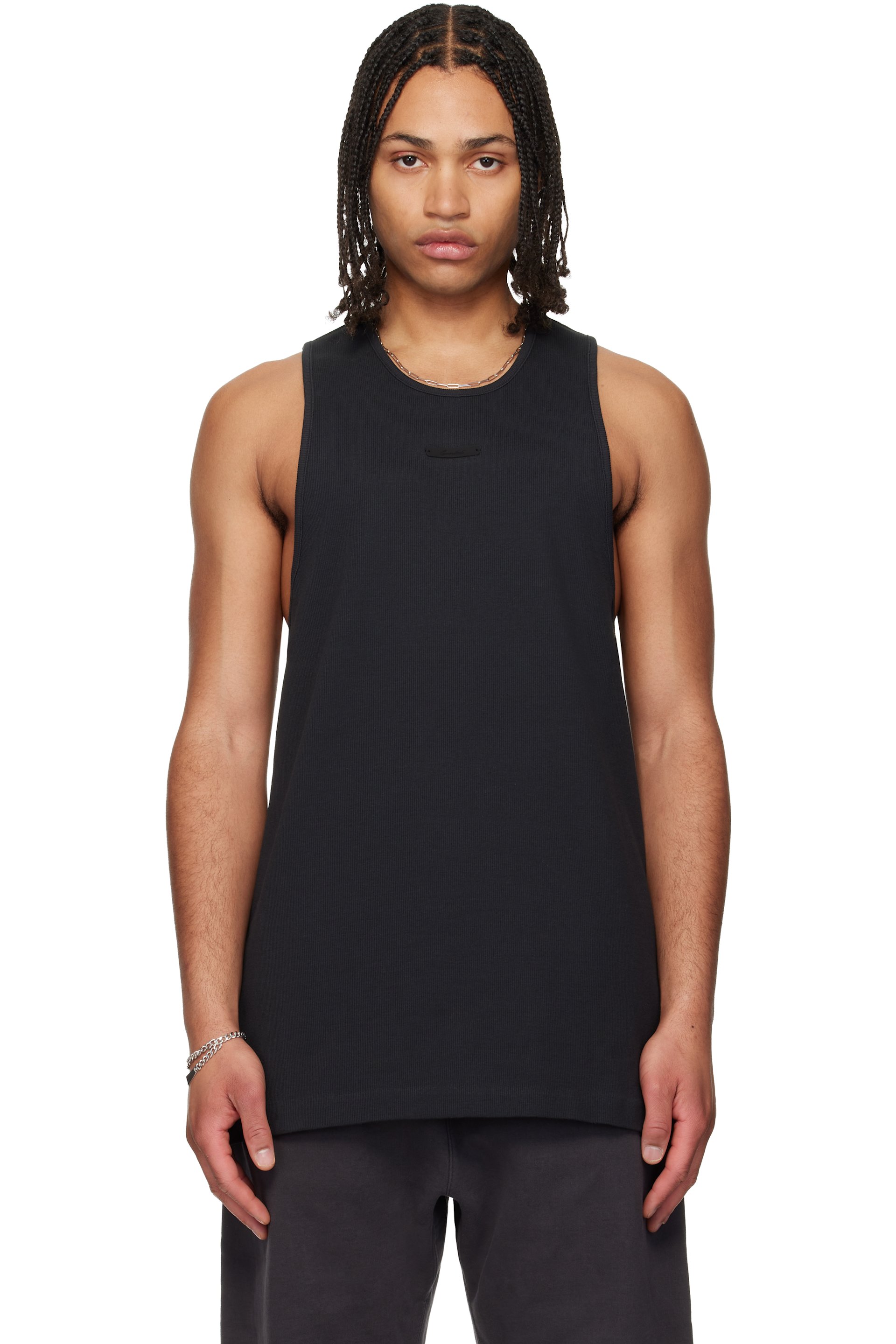 Fear of God ESSENTIALS - Black Rib Tank Top