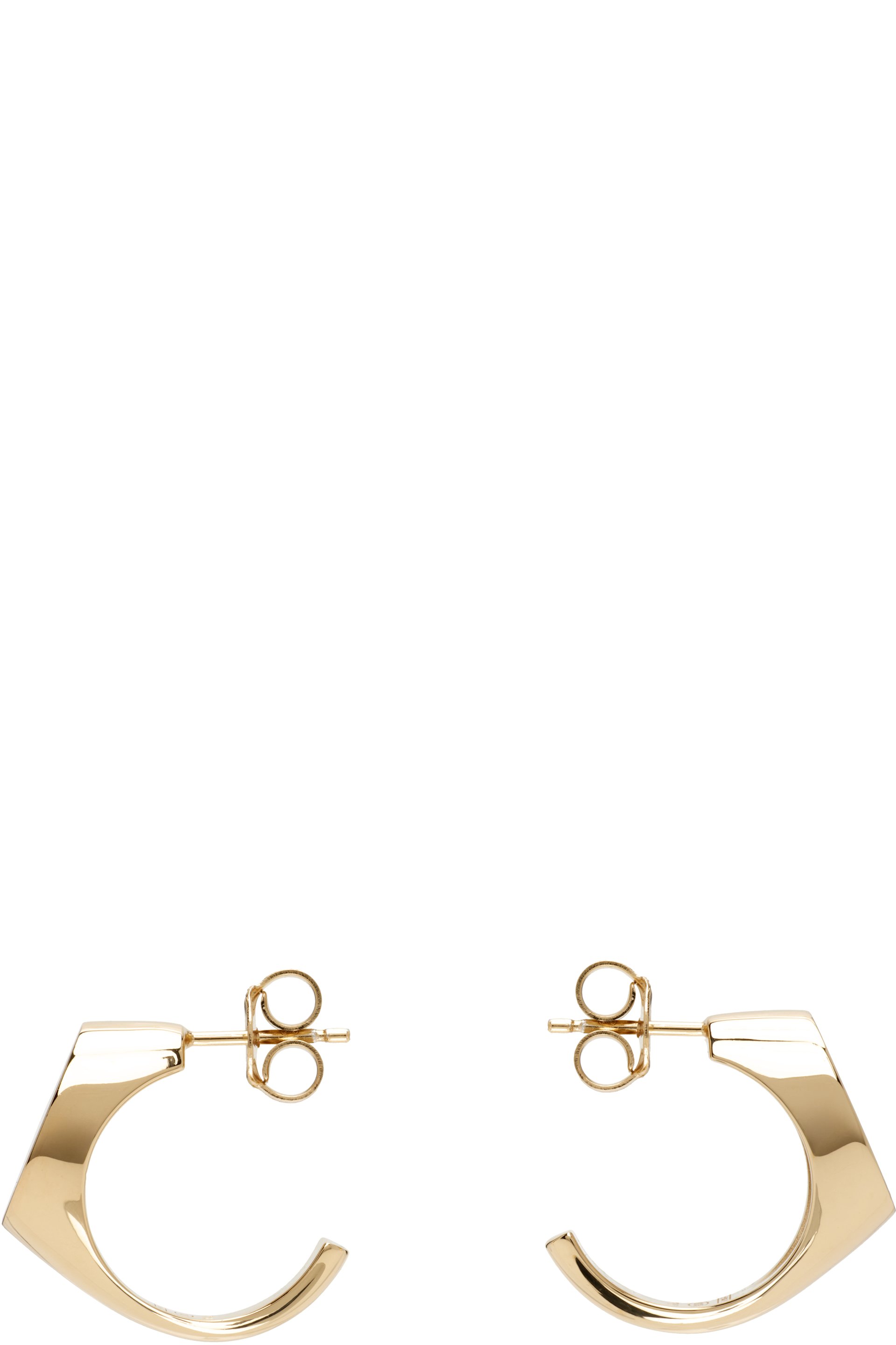 Maison Margiela - Boucles d'oreilles Reference à logo