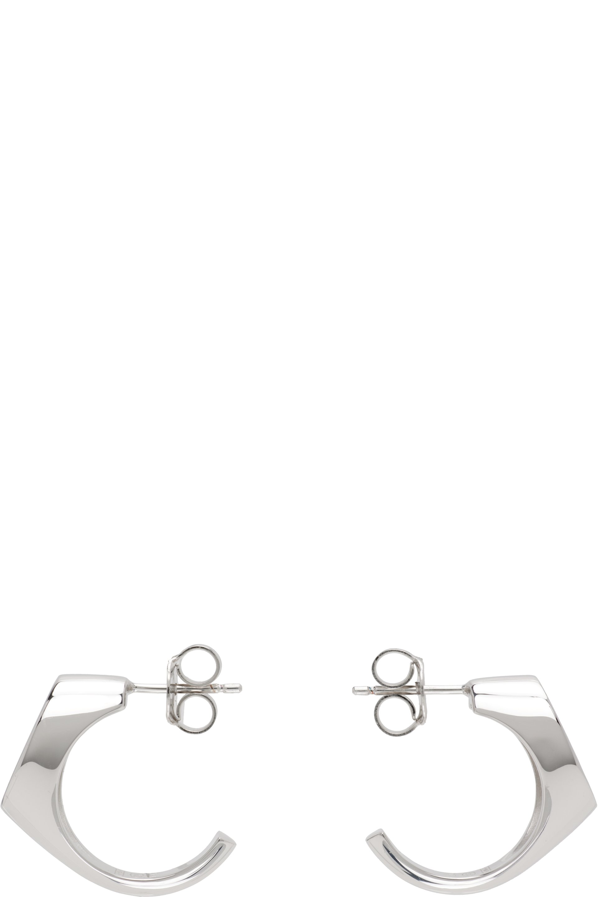 Maison Margiela - Boucles d'oreilles Reference à logo