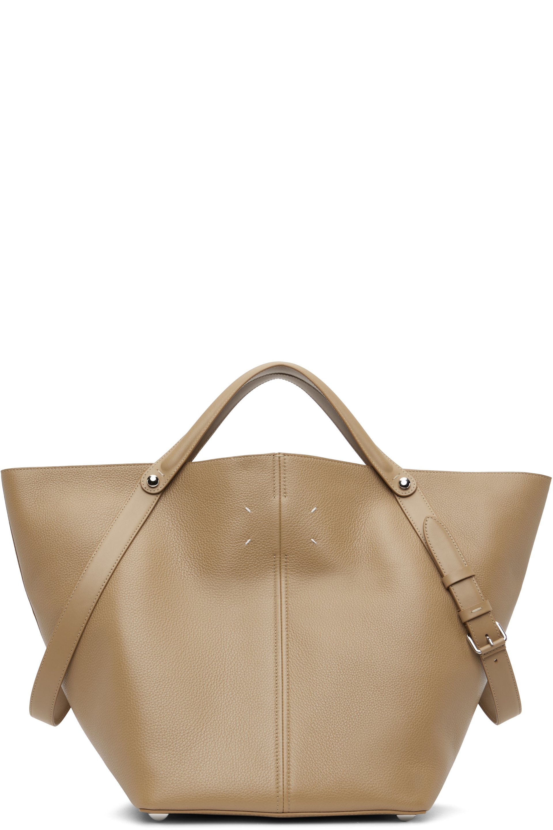 Maison Margiela - Moyen sac Dress-Age brun clair