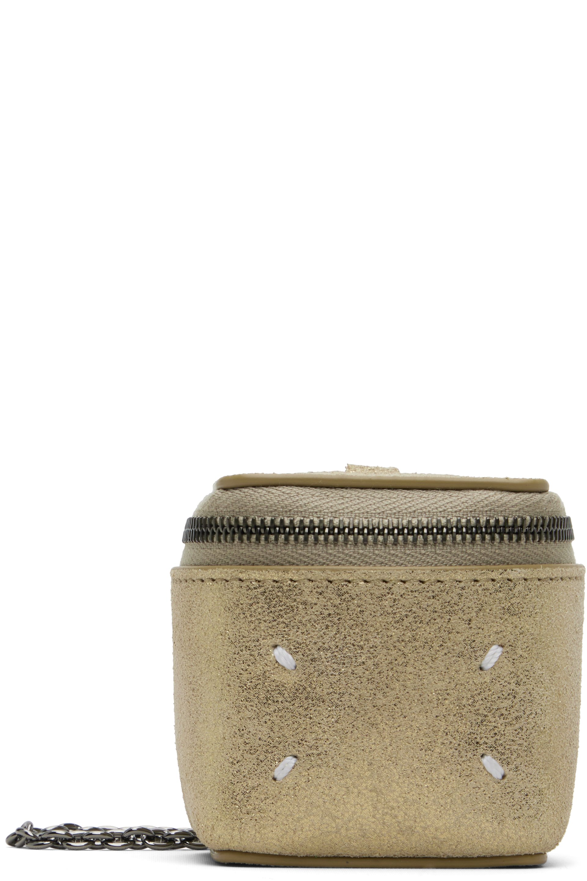 Maison Margiela - Mini sac cubique à chaine doré
