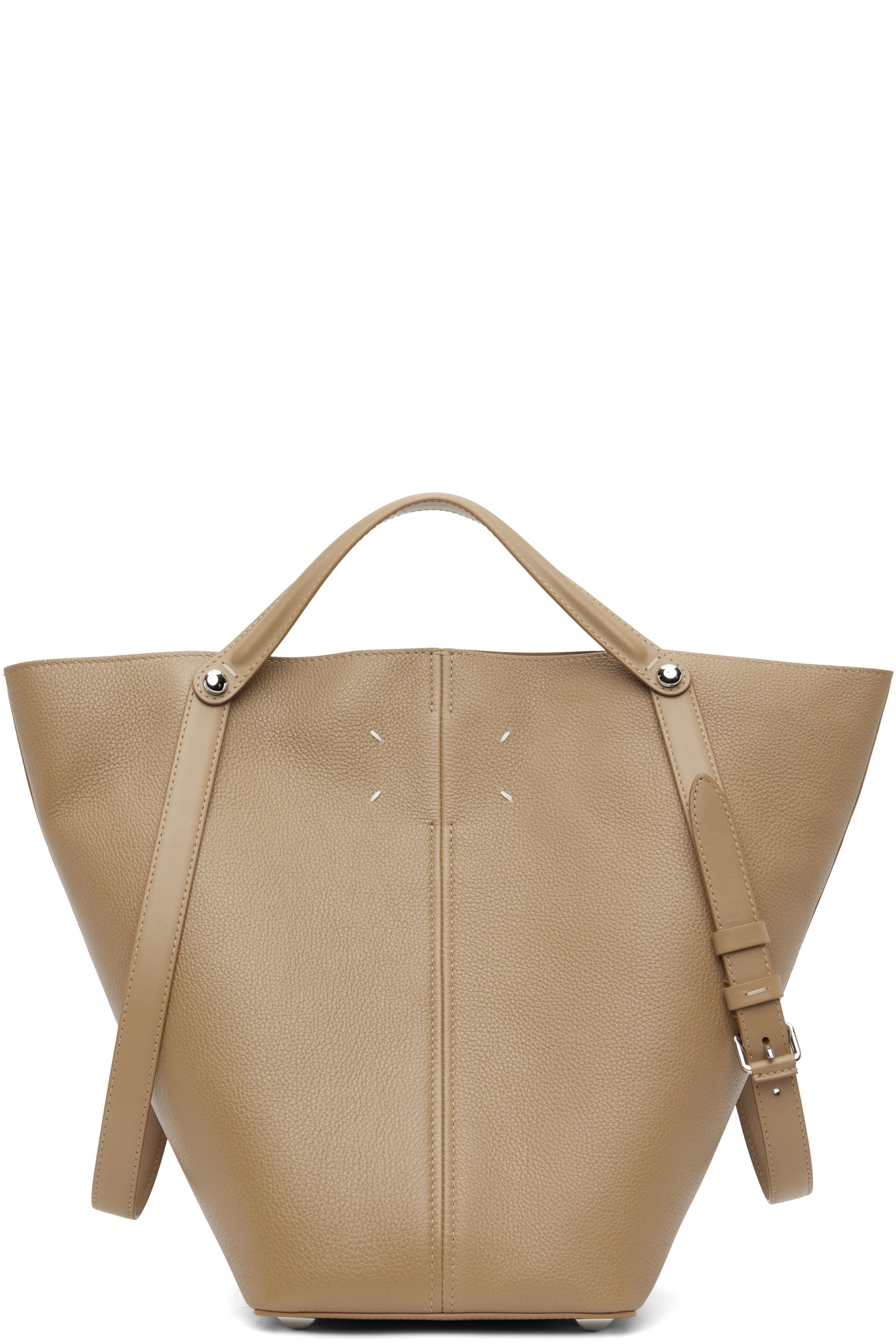 Maison Margiela - Moyen sac Dress-Age brun clair