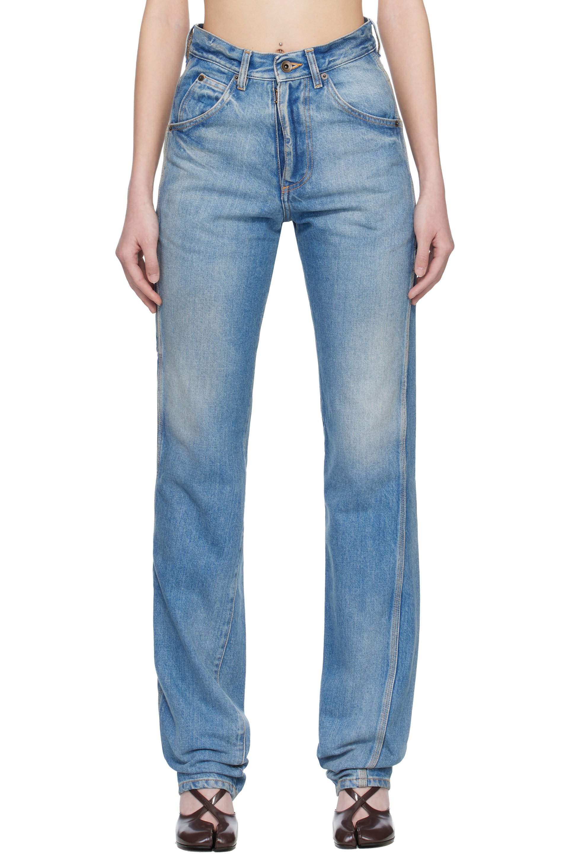 Maison Margiela - Blue Straight-Leg Jeans