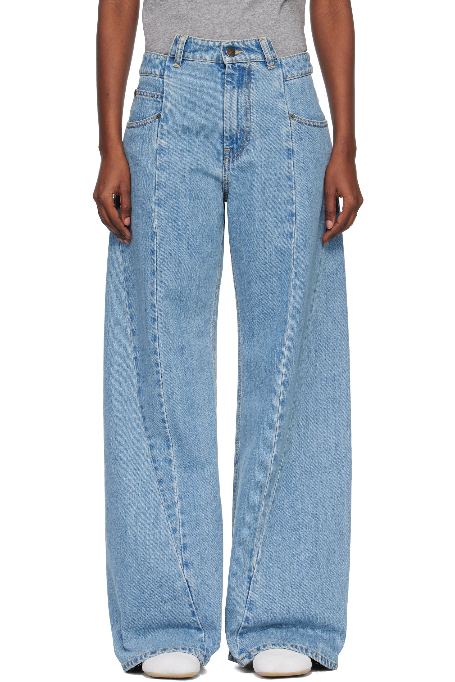 Maison Margiela - Jean délavé à la pierre bleu