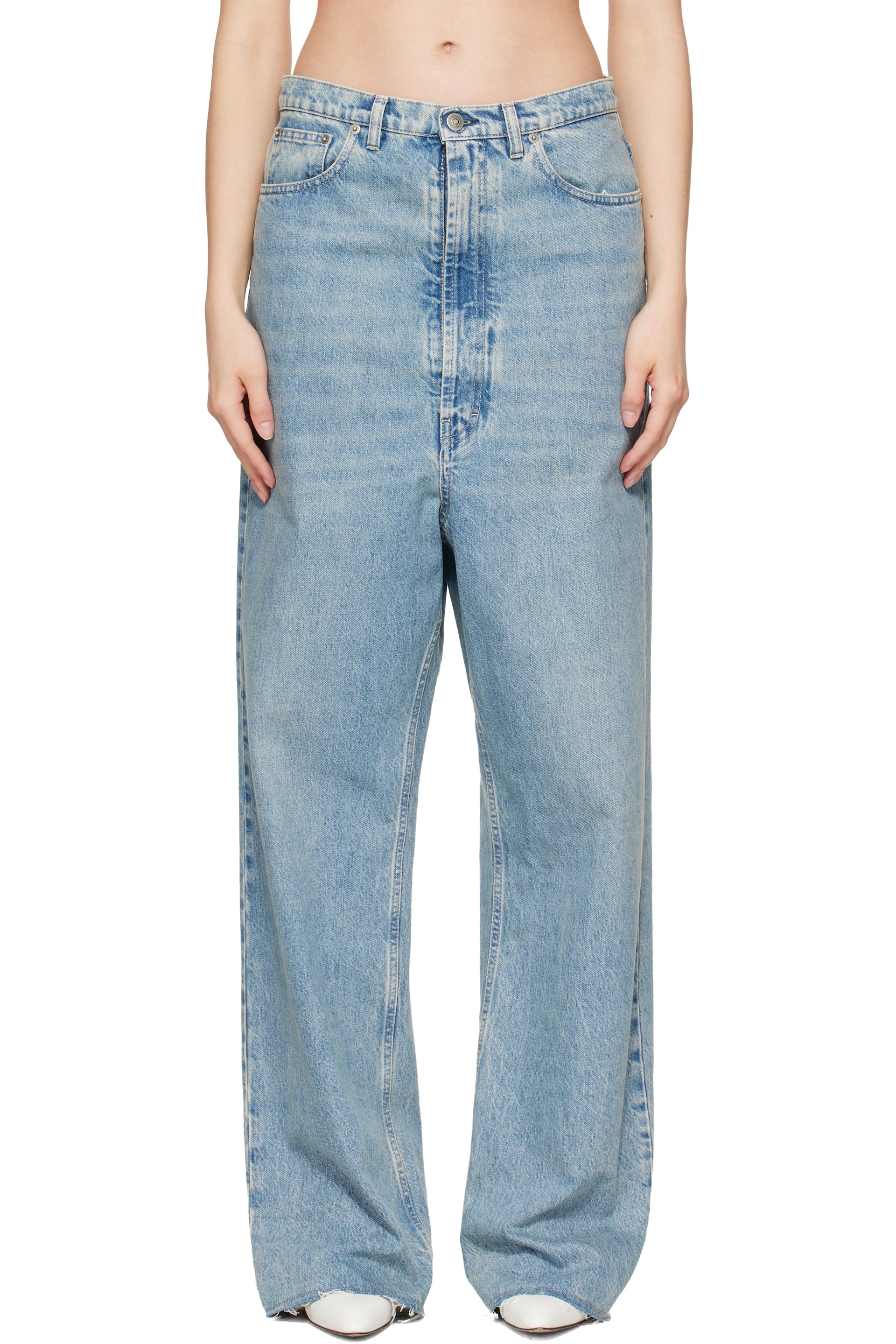 Maison Margiela - Blue Wide-Leg Jeans