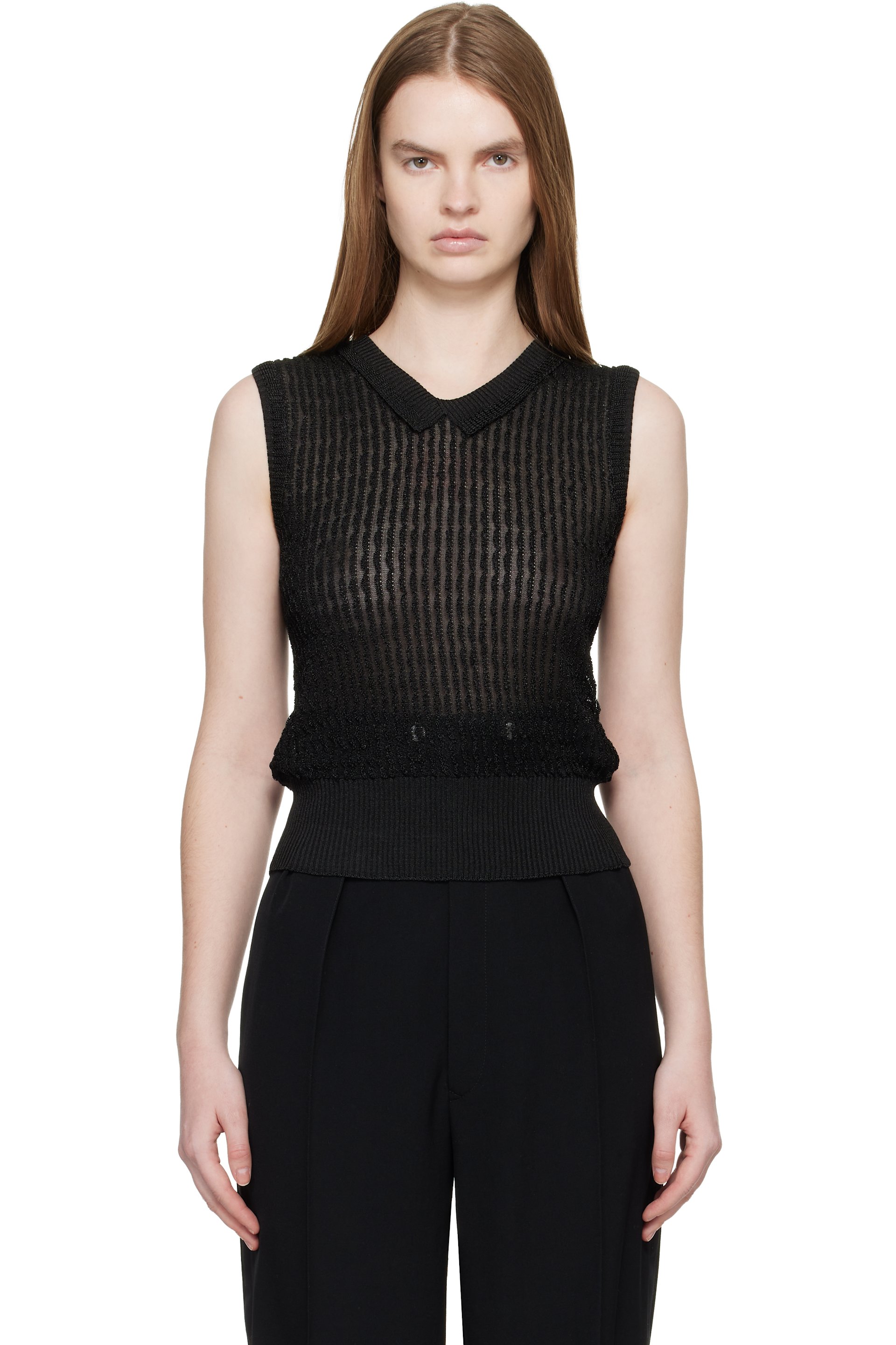 Maison Margiela - Black Knit Vest