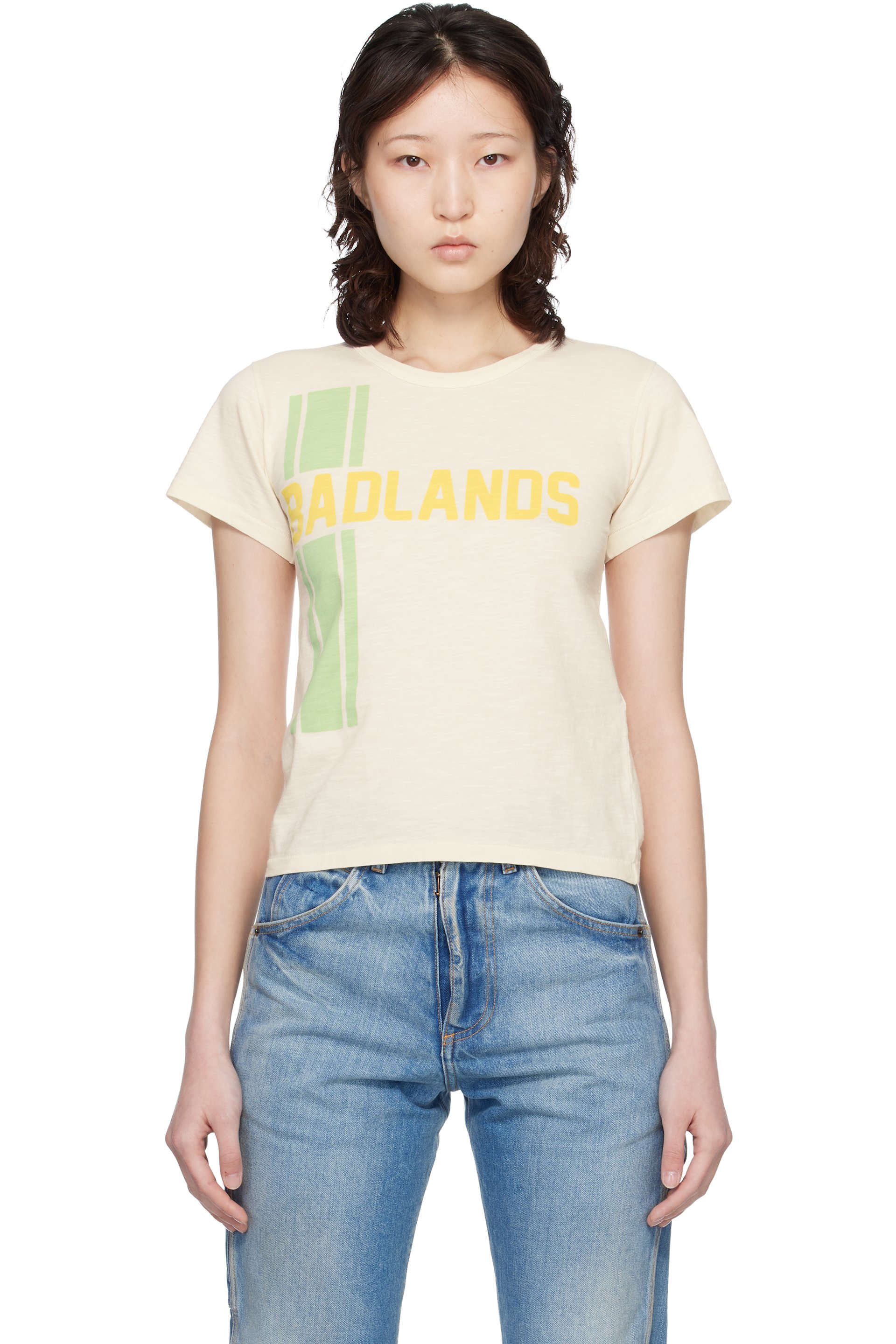 Maison Margiela - T-shirt 'Badlands' blanc cassé