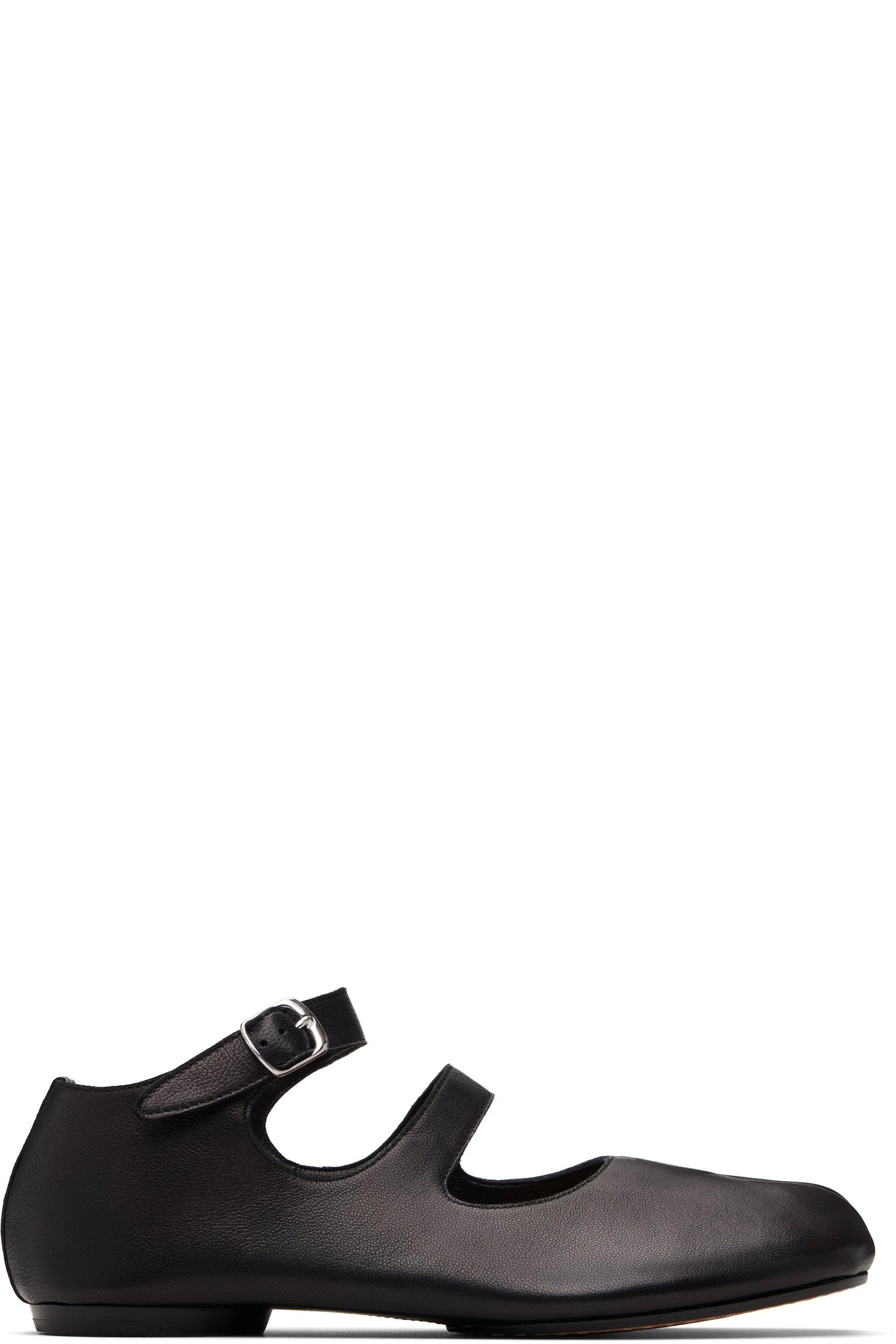 Maison Margiela - Ballerines noires à bout Tabi