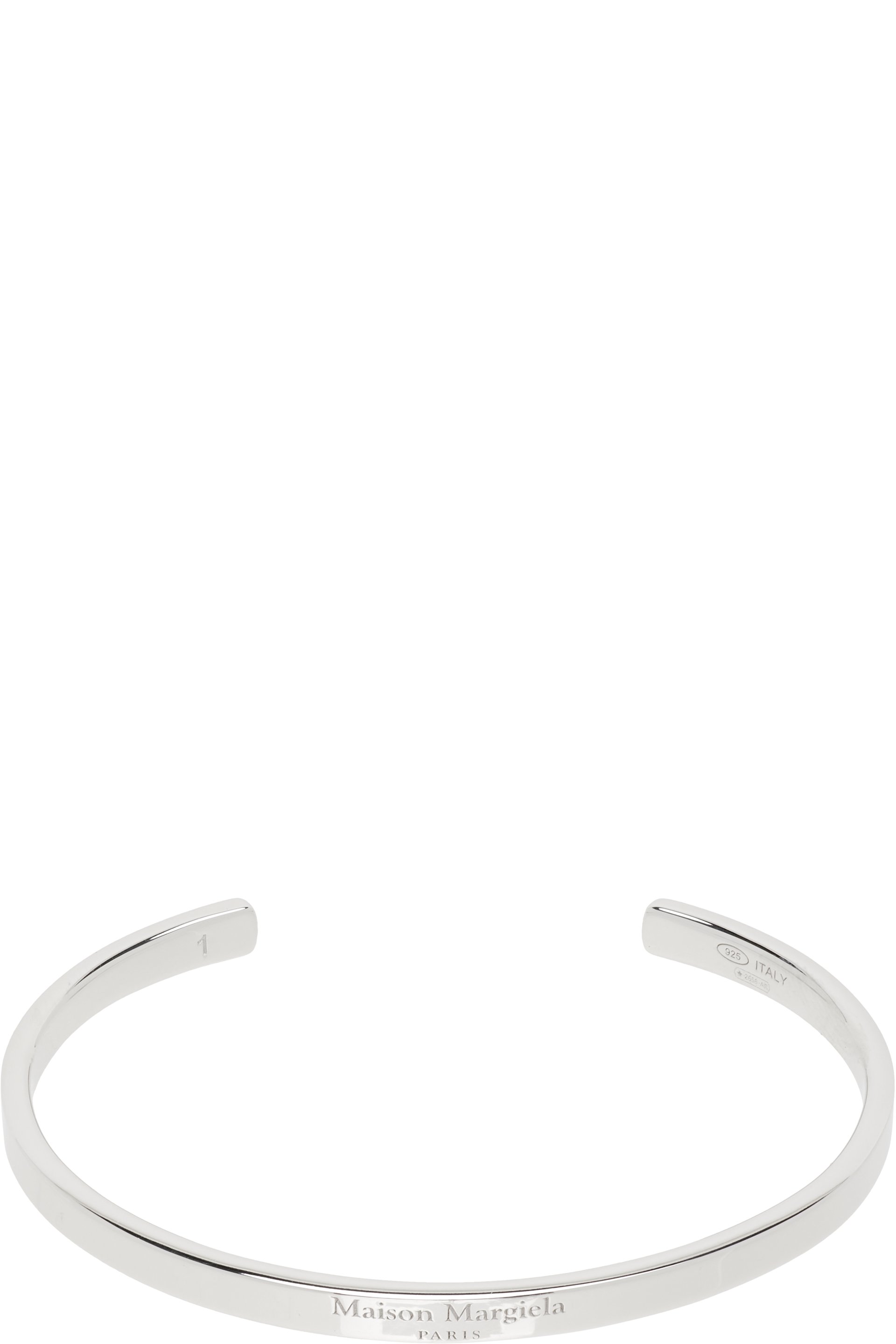 Maison Margiela: Logo Reference Cuff Bracelet | SSENSE