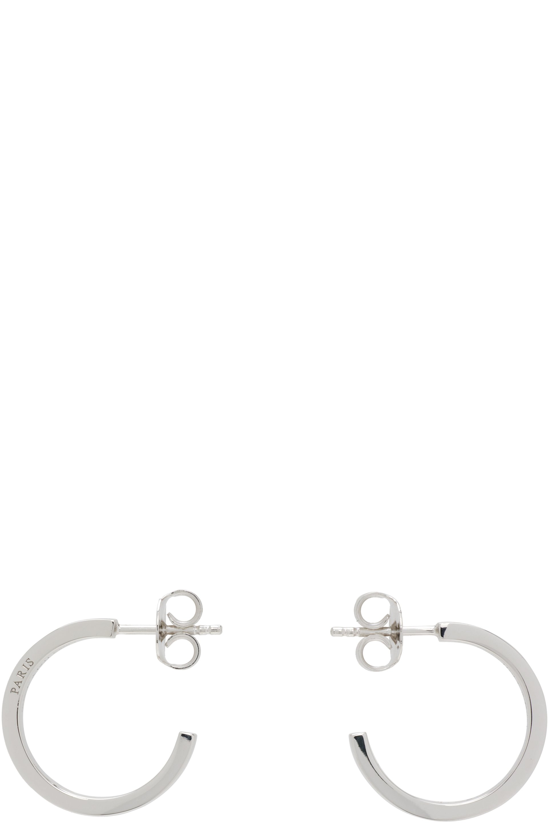 Maison Margiela - Boucles d'oreilles Reference à logo
