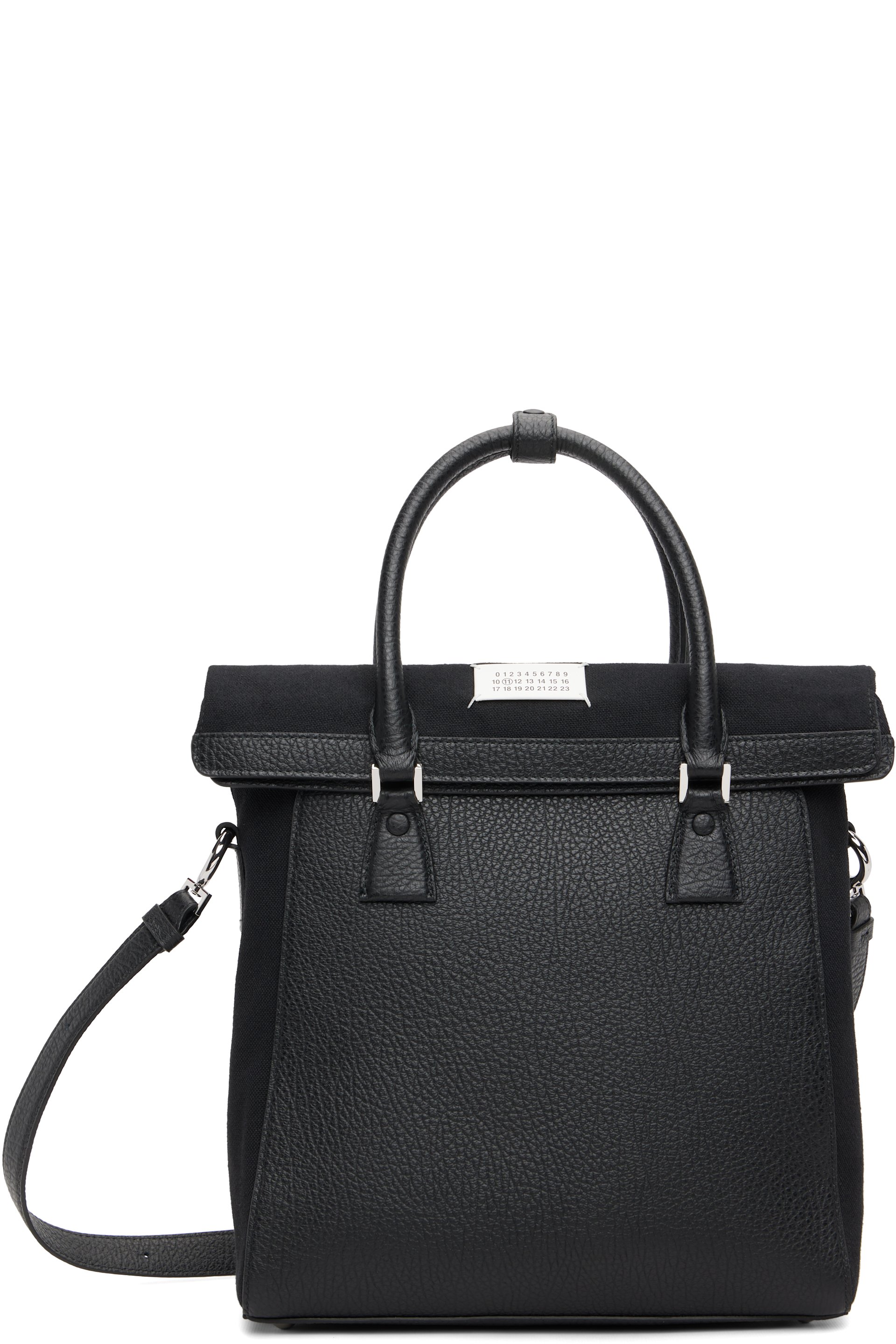 Maison Margiela - Petit cabas vertical noir - 5AC