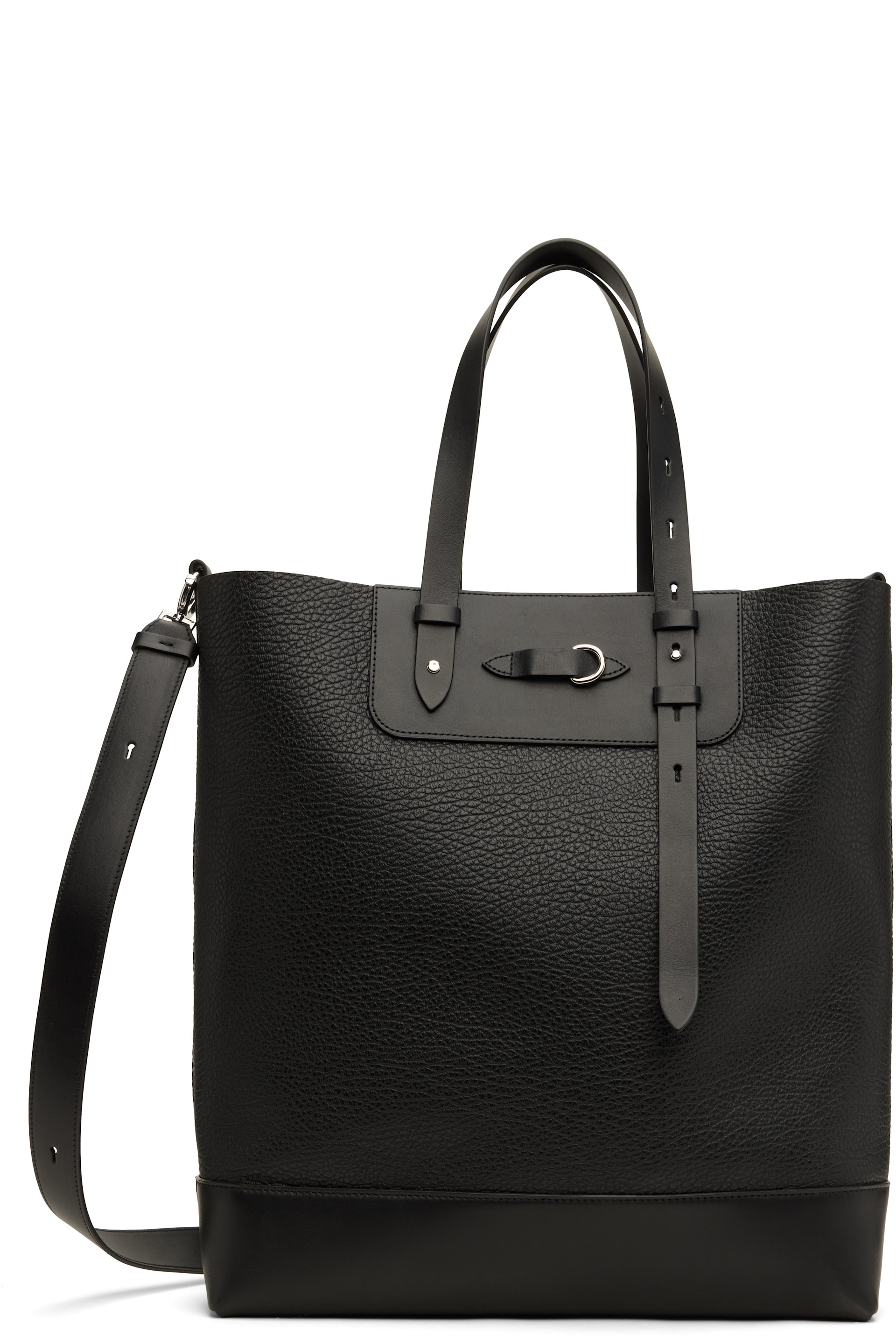 Maison Margielaのブラック Vertical Belt トートバッグがセール中